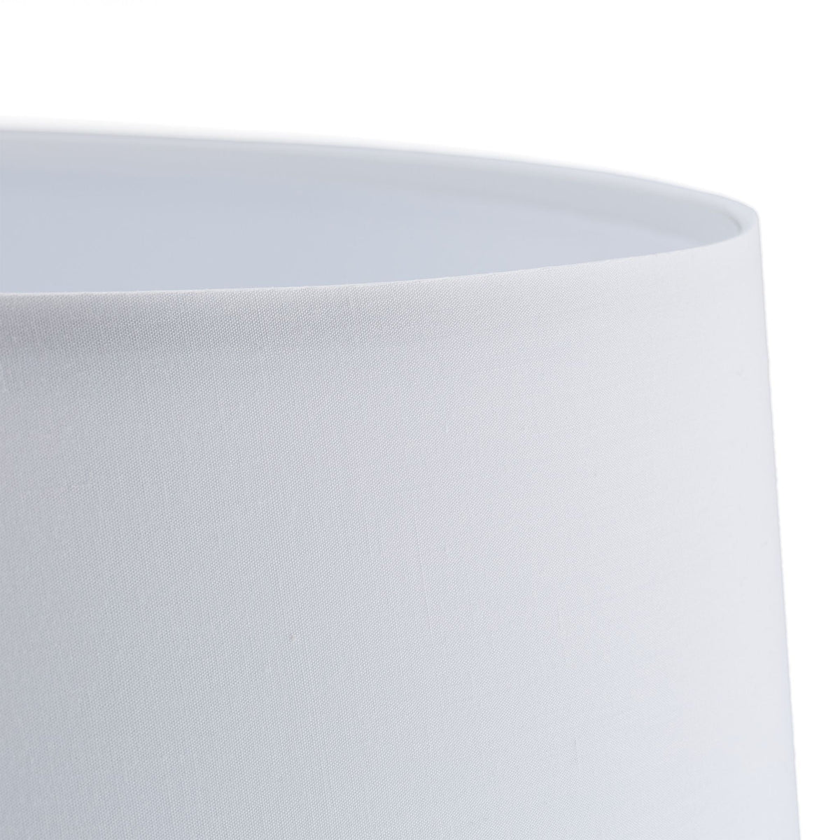 Stehlampe mit Stoffschirm Weiss-Silber von Relaxdays