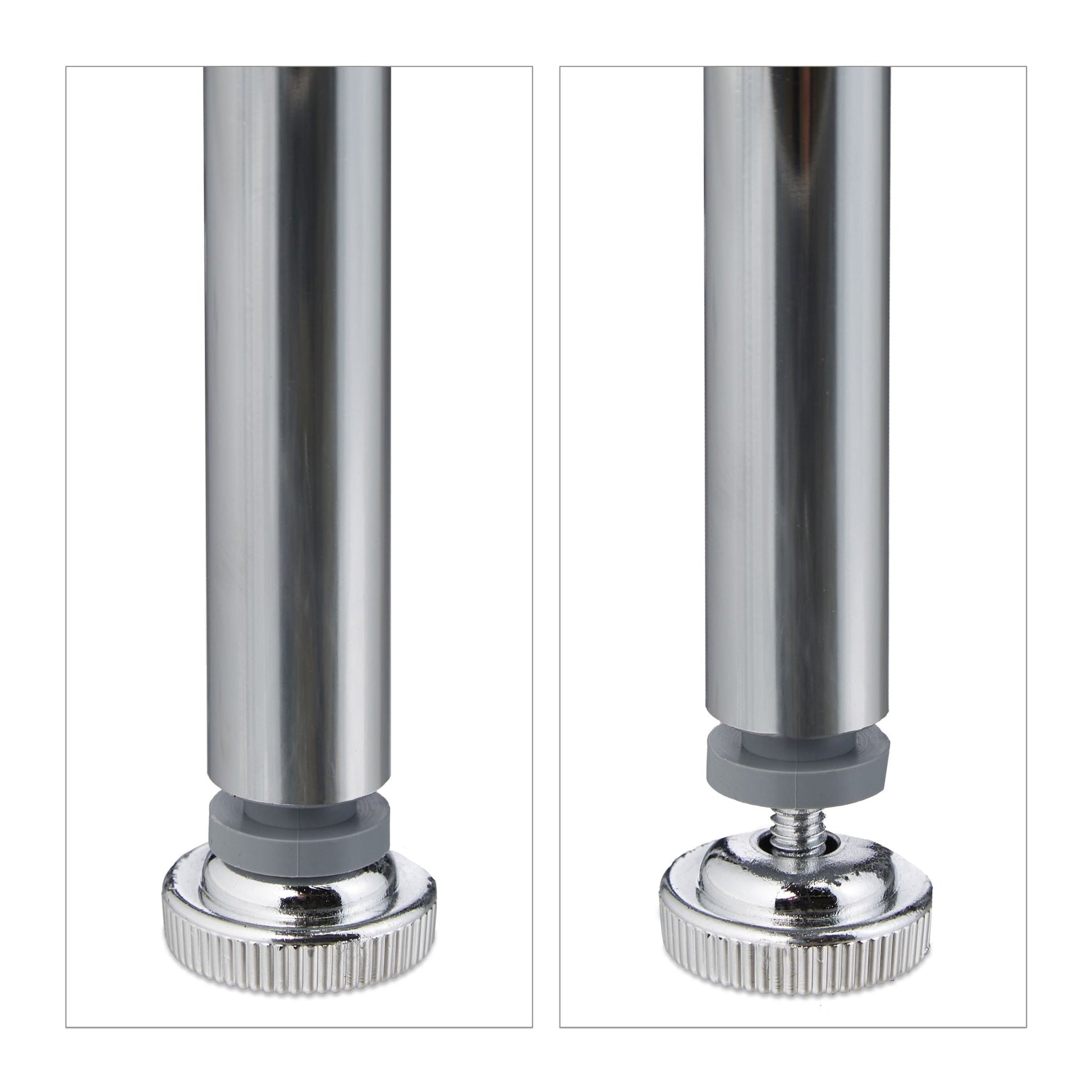 Waschmaschinenregal Metall Silber von Relaxdays