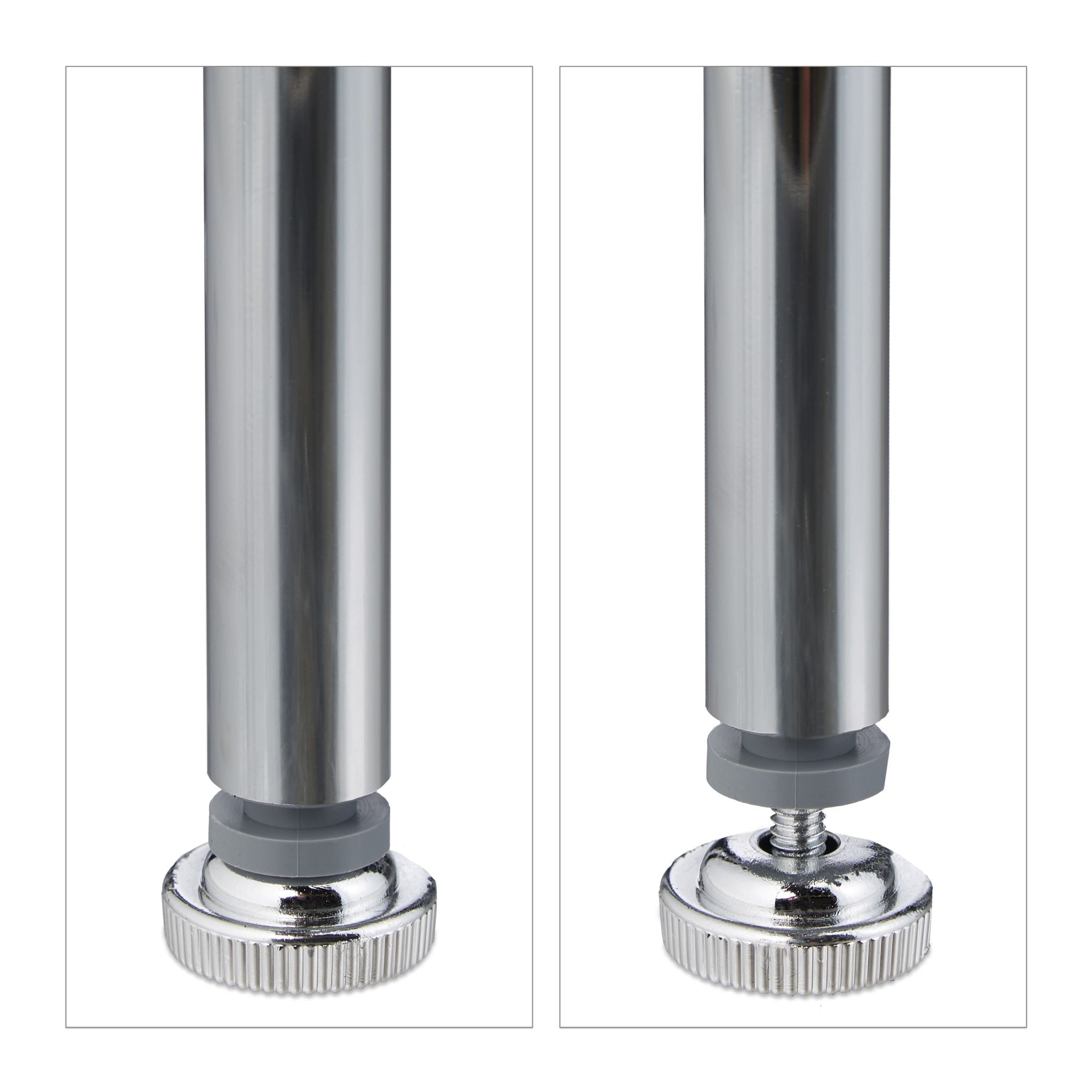 Waschmaschinenregal Metall Silber von Relaxdays