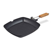 Grillpfanne Induktion Hellbraun-Schwarz von Relaxdays