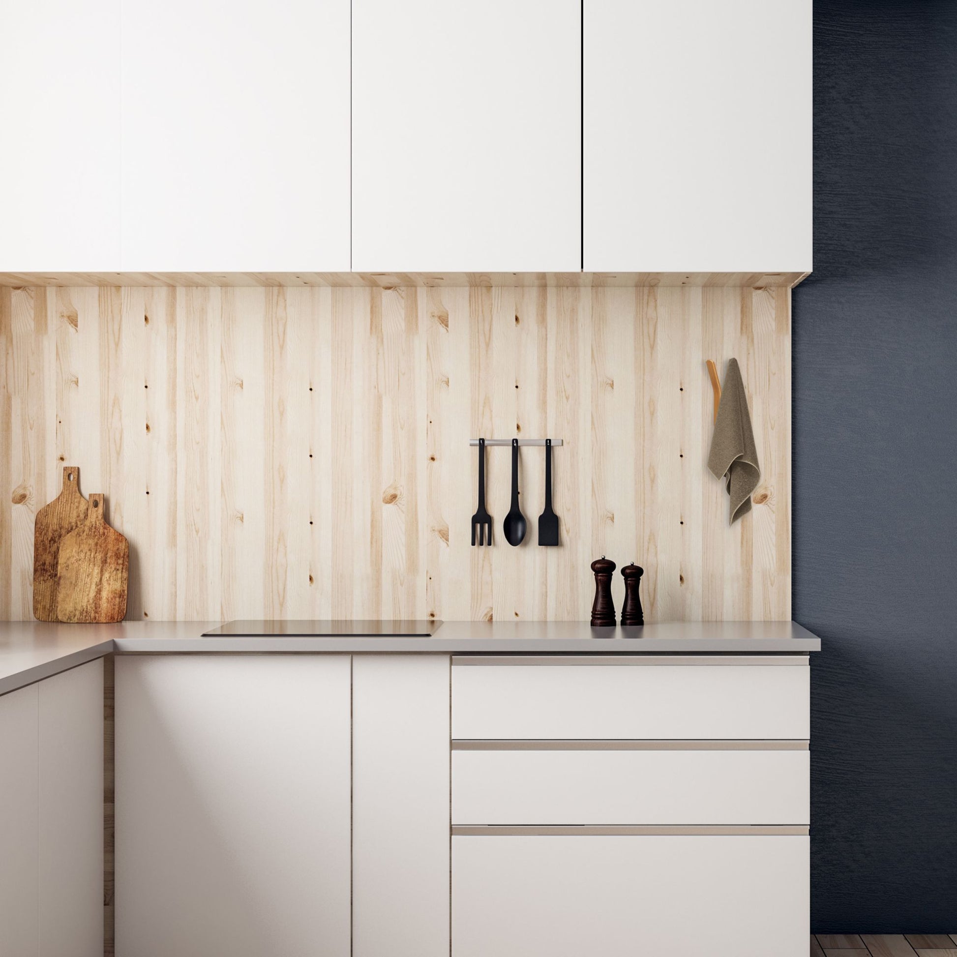 Wandhaken Bambus Hellbraun von Relaxdays
