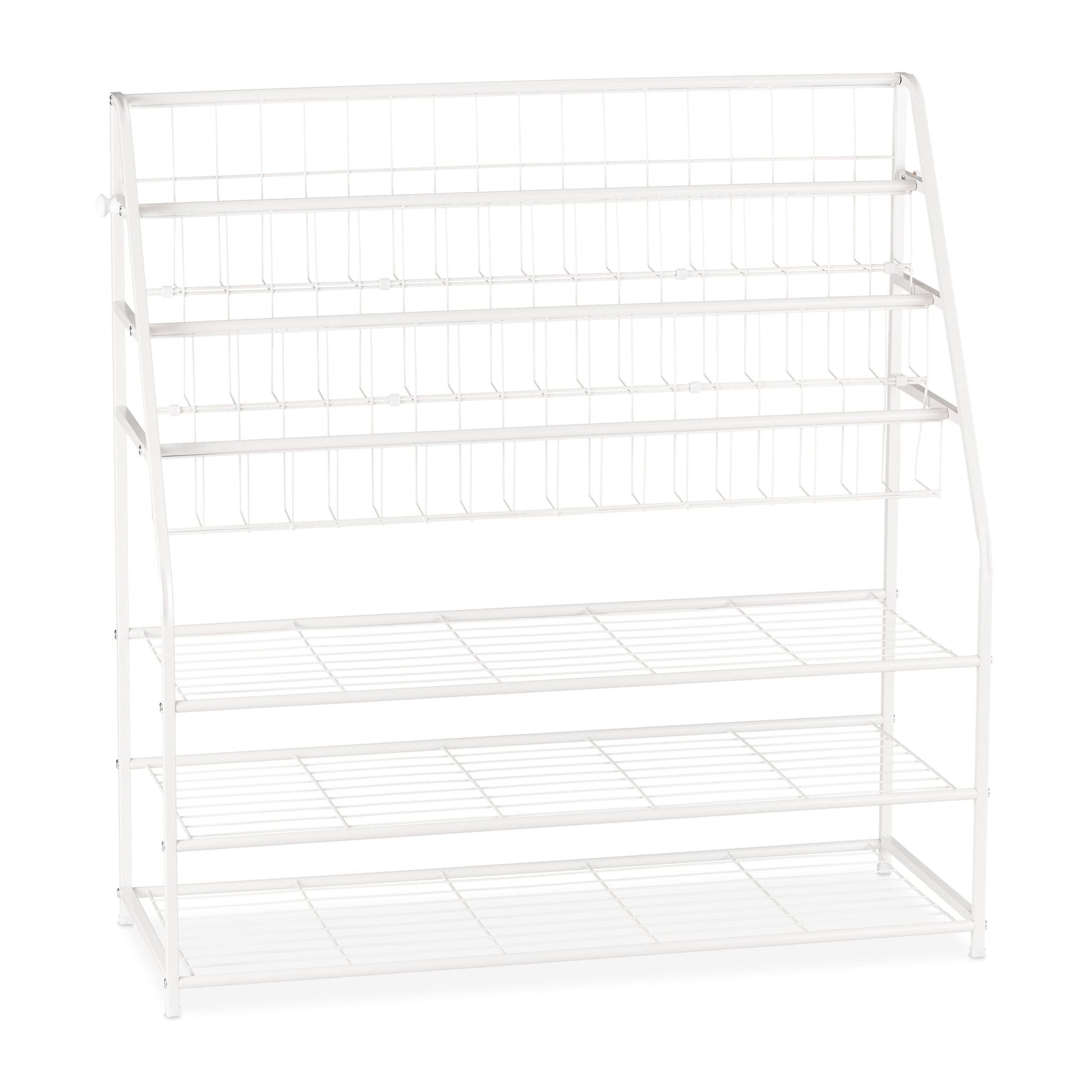Zeitschriftenregal XL Metall Weiss von Relaxdays