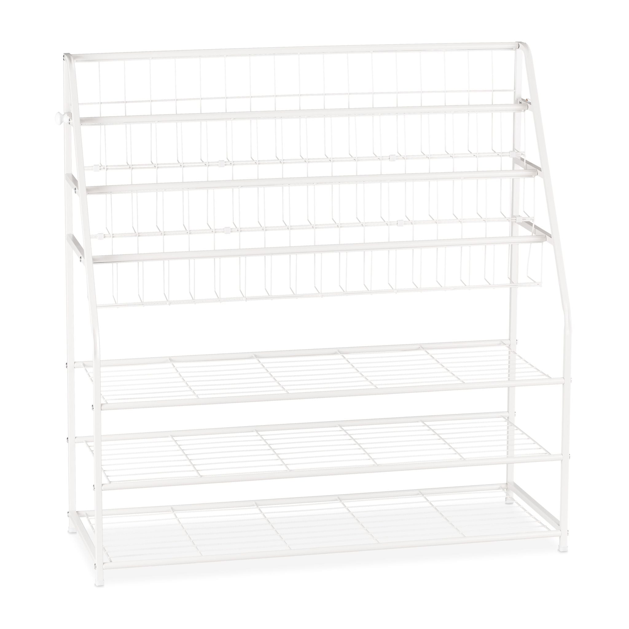 Zeitschriftenregal XL Metall Weiss von Relaxdays