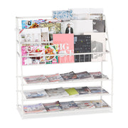 Zeitschriftenregal XL Metall Weiss von Relaxdays