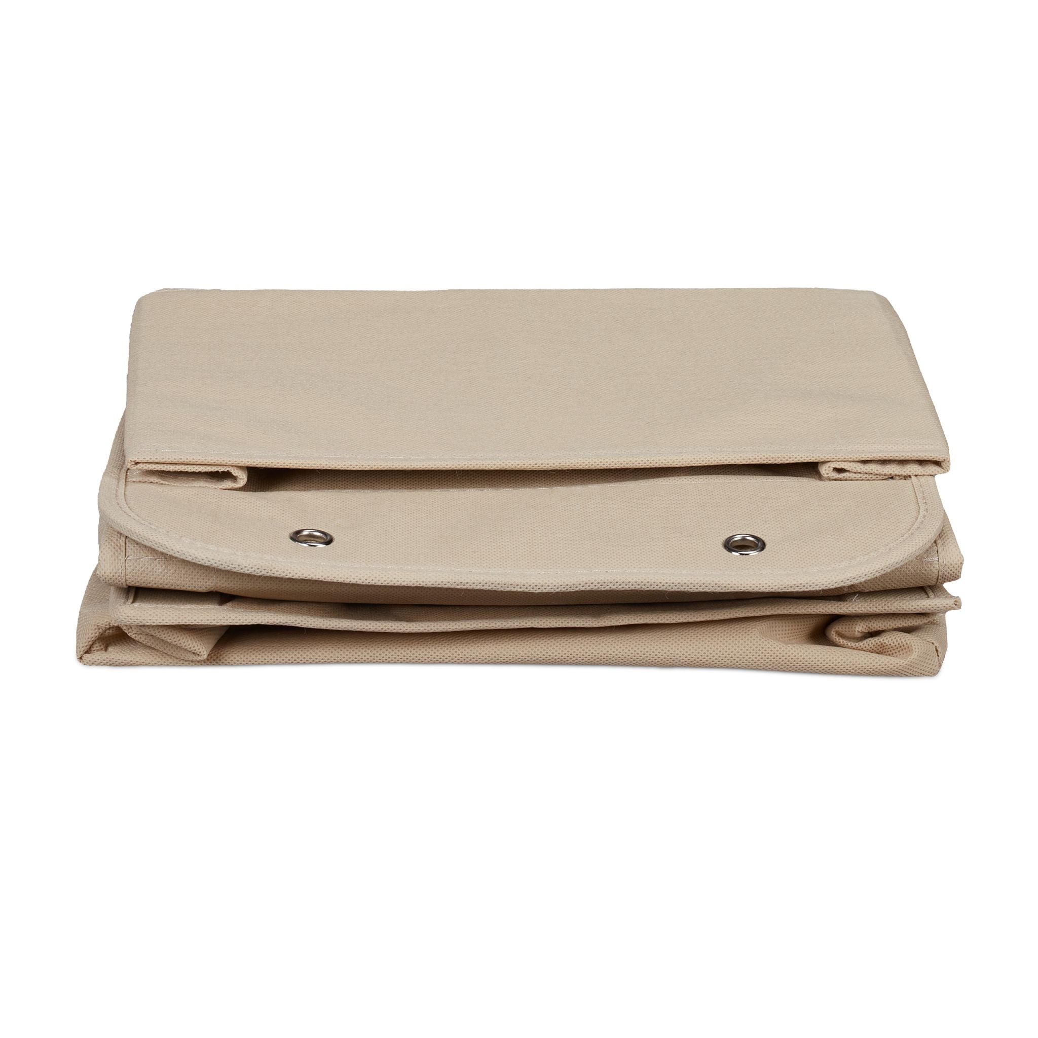Hängeorganizer 4 Fächer Beige von Relaxdays