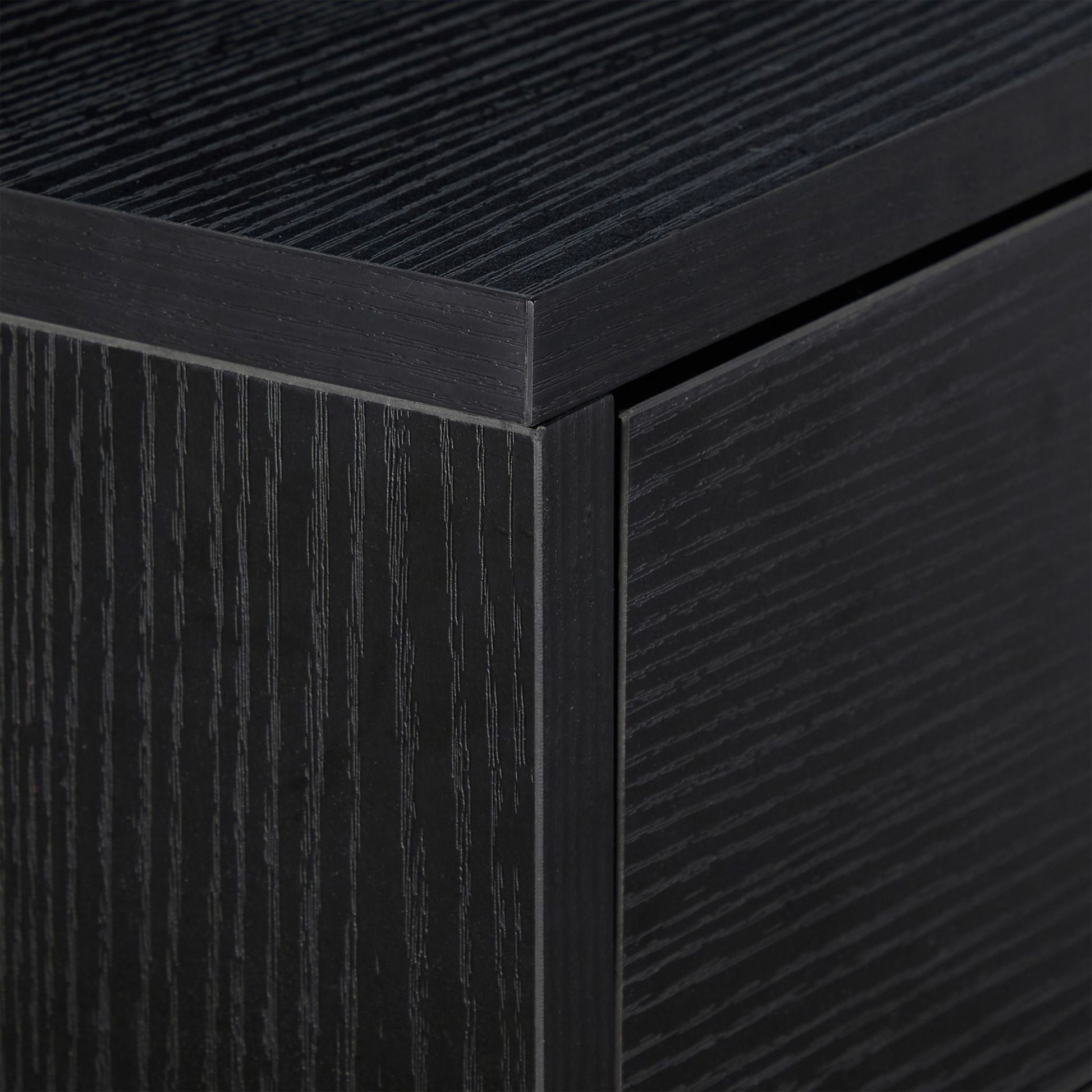 Konsolentisch mit 2 Schubladen Schwarz von Relaxdays