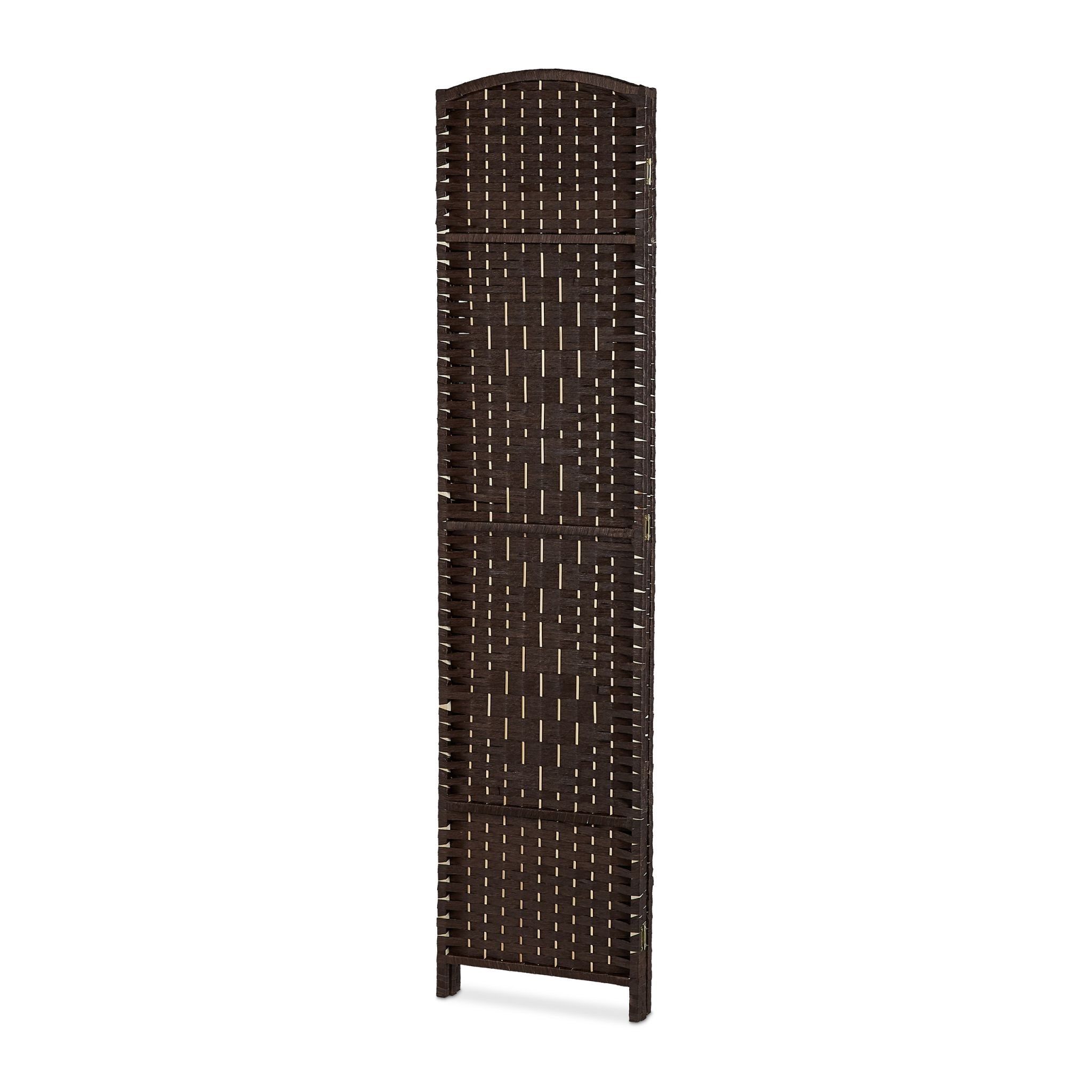 Paravent Raumteiler 3-teilig Braun von Relaxdays