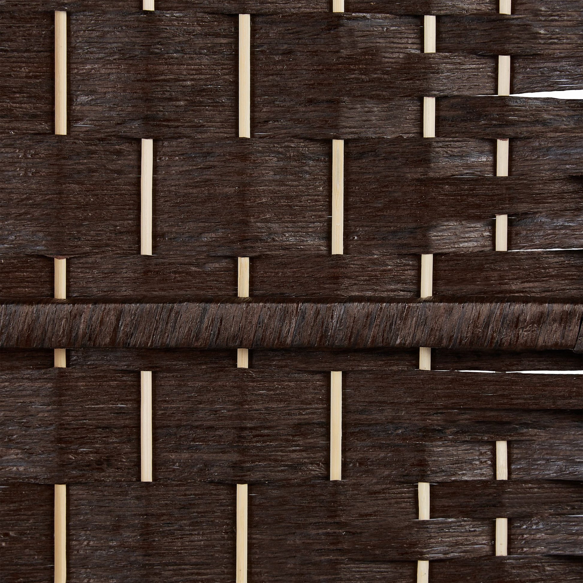 Paravent Raumteiler 4-teilig Braun von Relaxdays