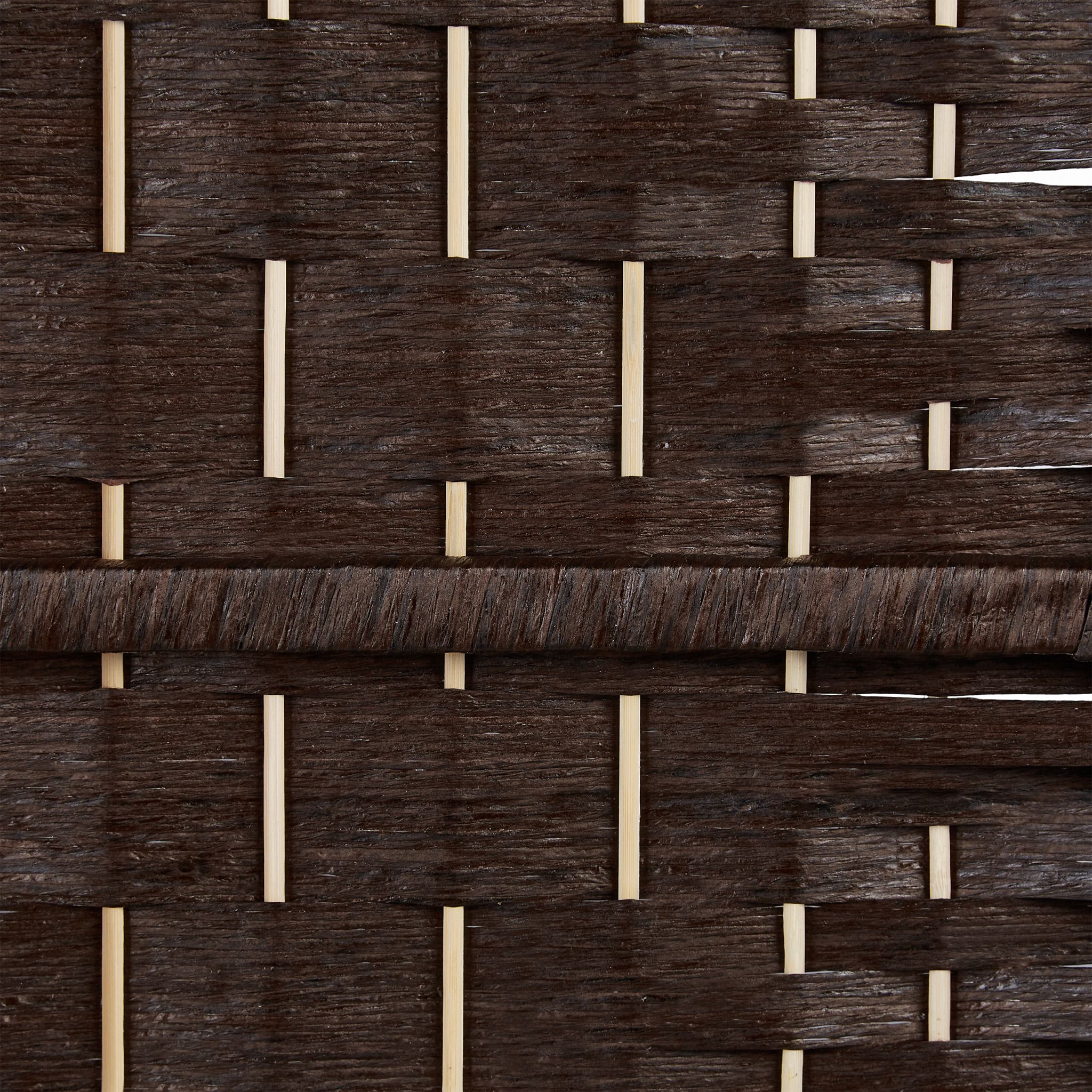 Paravent Raumteiler 4-teilig Braun von Relaxdays