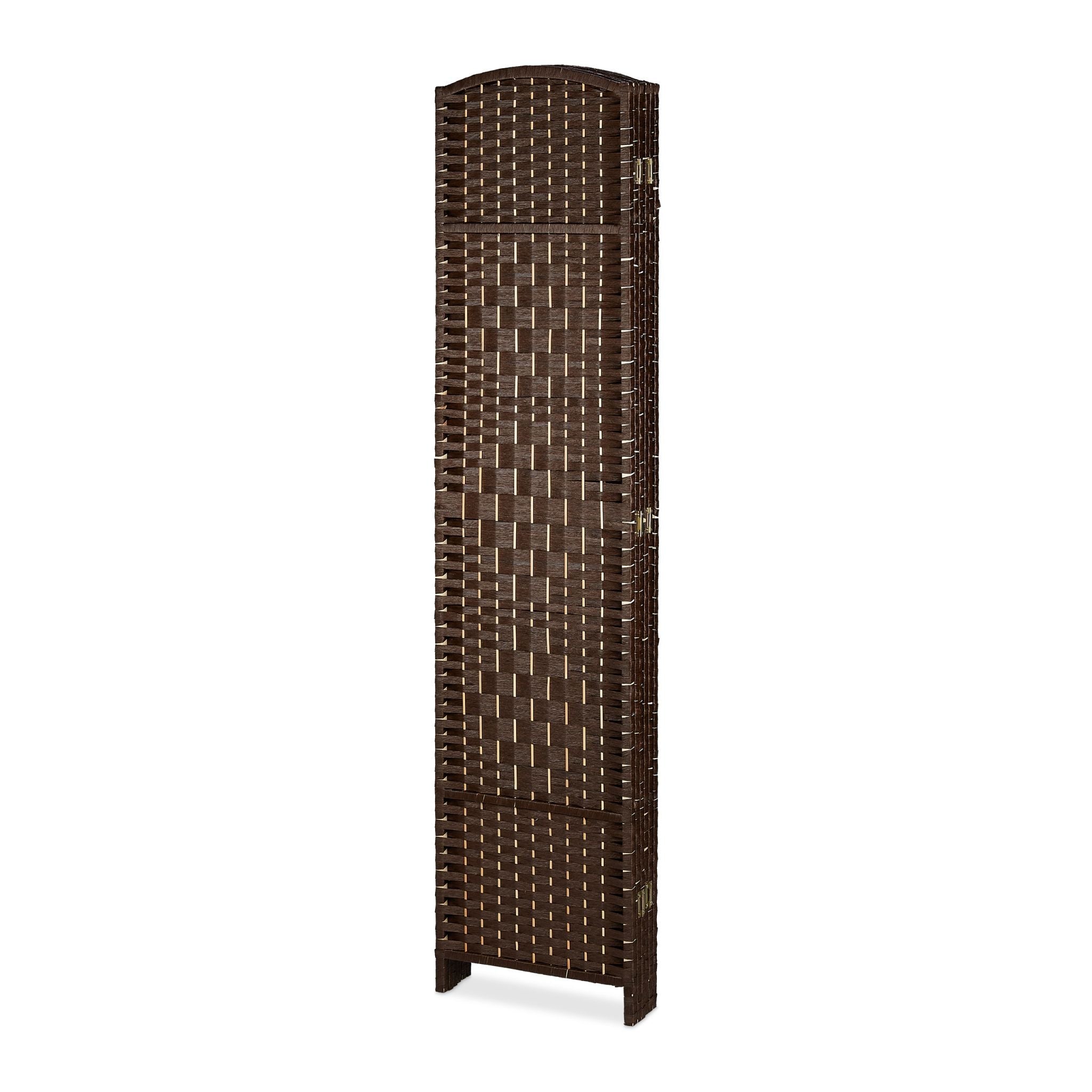 Paravent Raumteiler 6-teilig Braun von Relaxdays