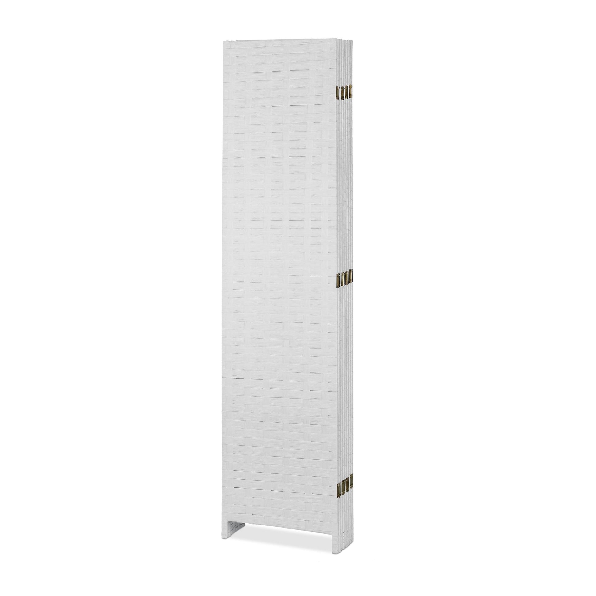 Paravent Raumteiler 8-teilig Weiss von Relaxdays