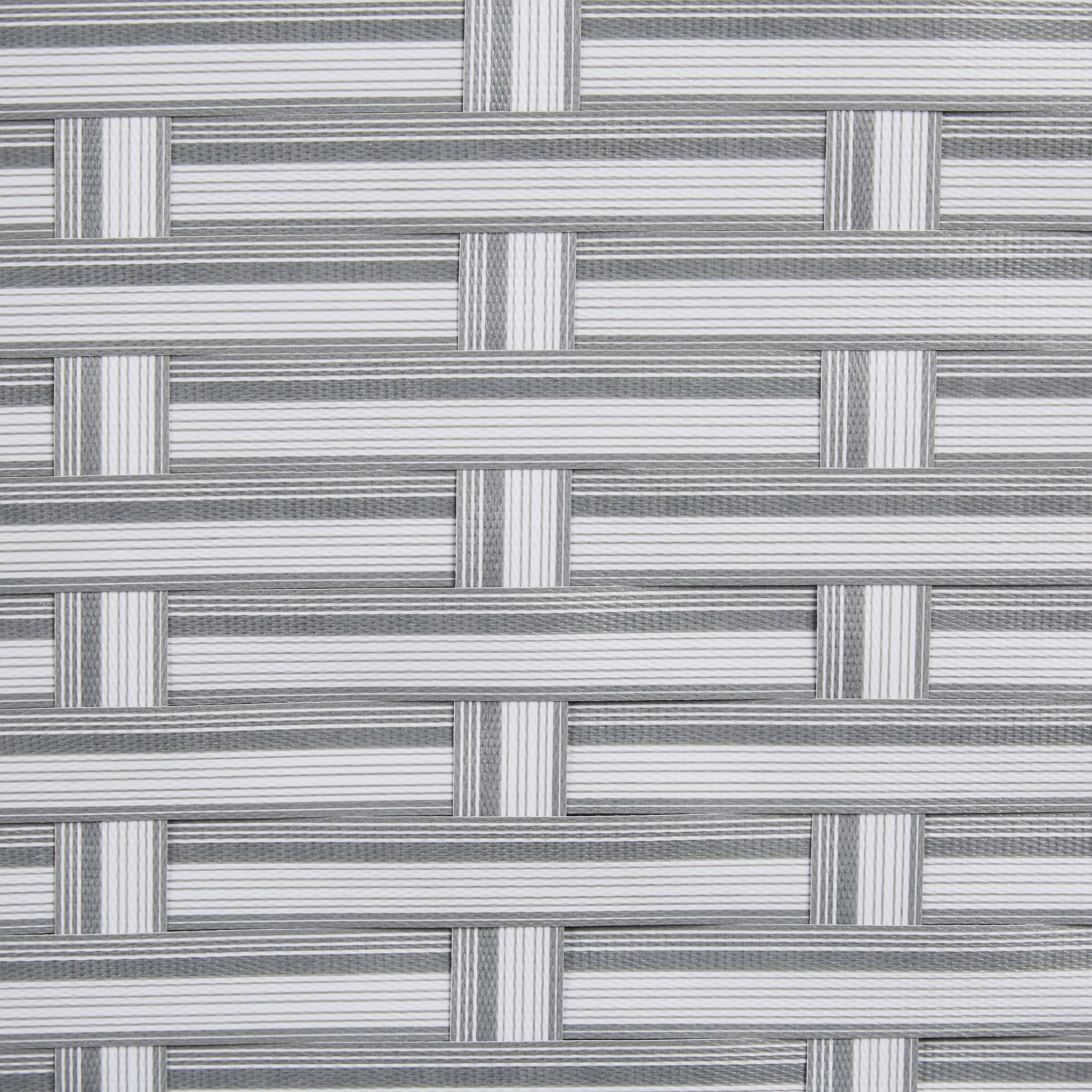 Paravent Raumteiler 4-teilig Weiss-Grau von Relaxdays
