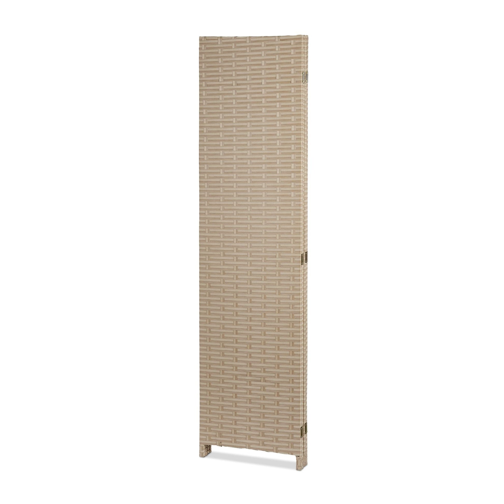 Paravent Raumteiler 4-teilig Braun von Relaxdays