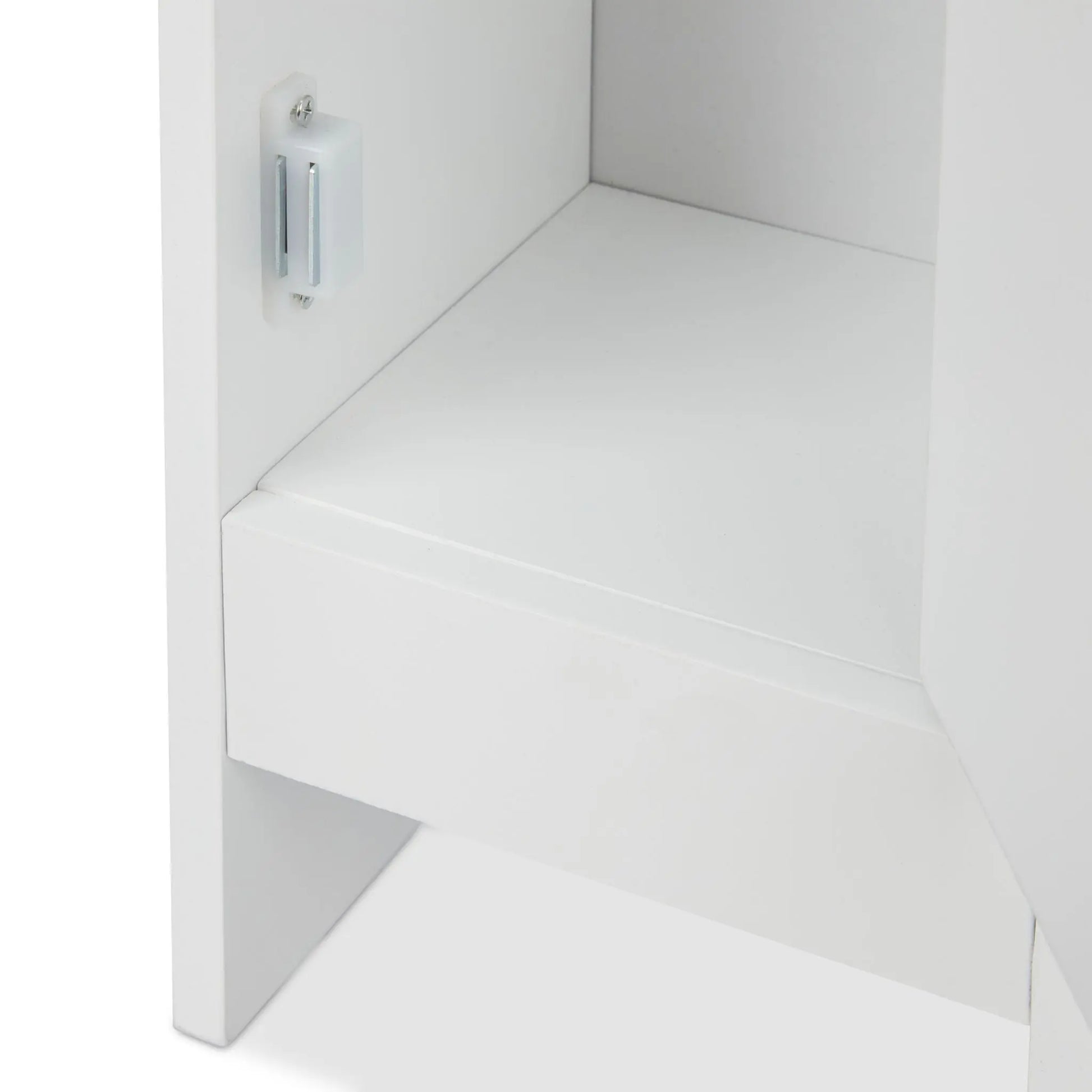 Stehender Toilettenpapierhalter weiss Weiss-Hellbraun von Relaxdays