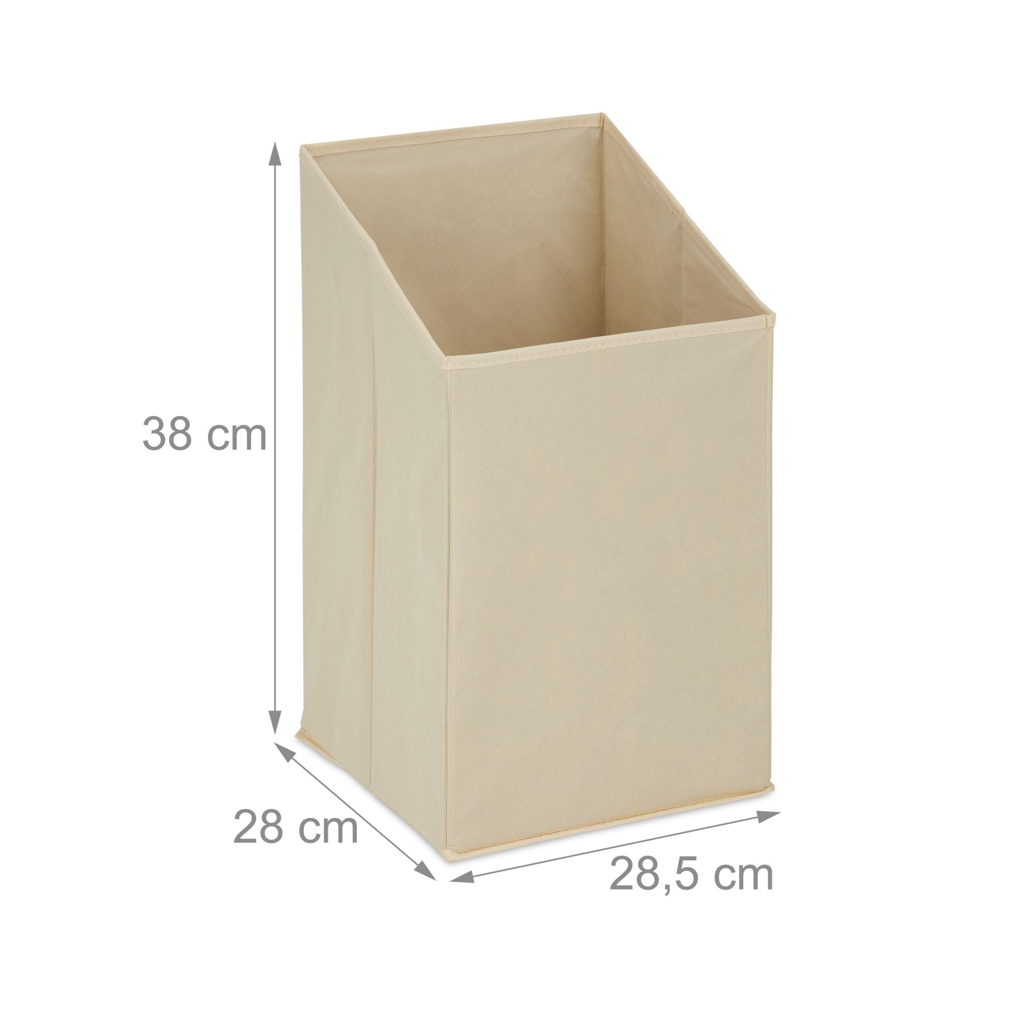 Badregal mit Wäschekorb Beige-Weiss-Hellbraun von Relaxdays