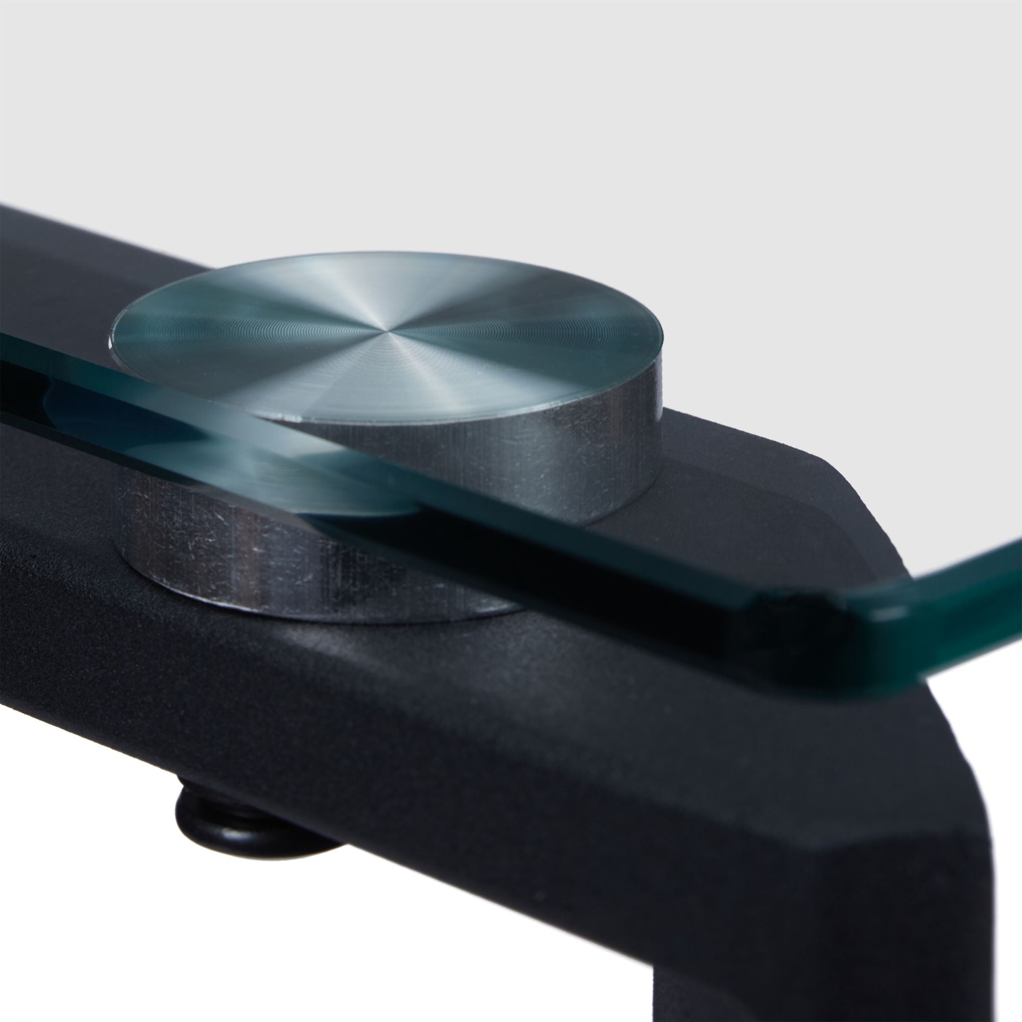 Konsolentisch mit Glasplatte Schwarz-Transparent von Relaxdays