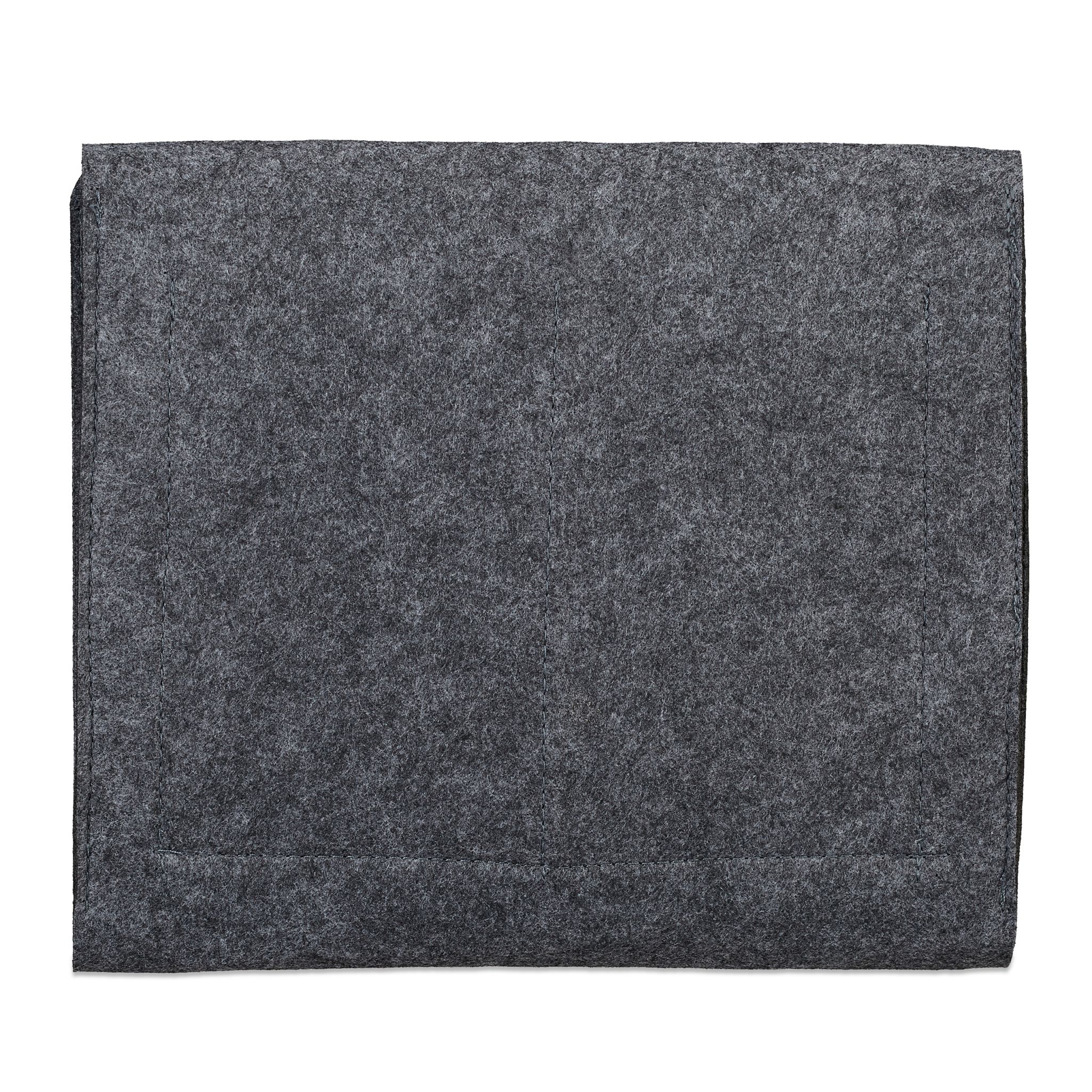 Betttasche Filz Anthrazit von Relaxdays