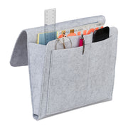 Betttasche Filz Grau von Relaxdays
