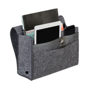 Betttasche mit Klettverschluss Anthrazit von Relaxdays