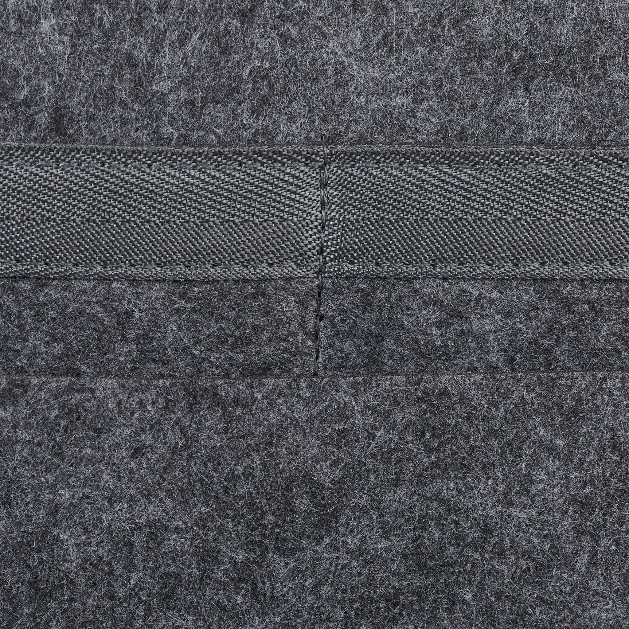 Betttasche mit Klettverschluss Anthrazit von Relaxdays