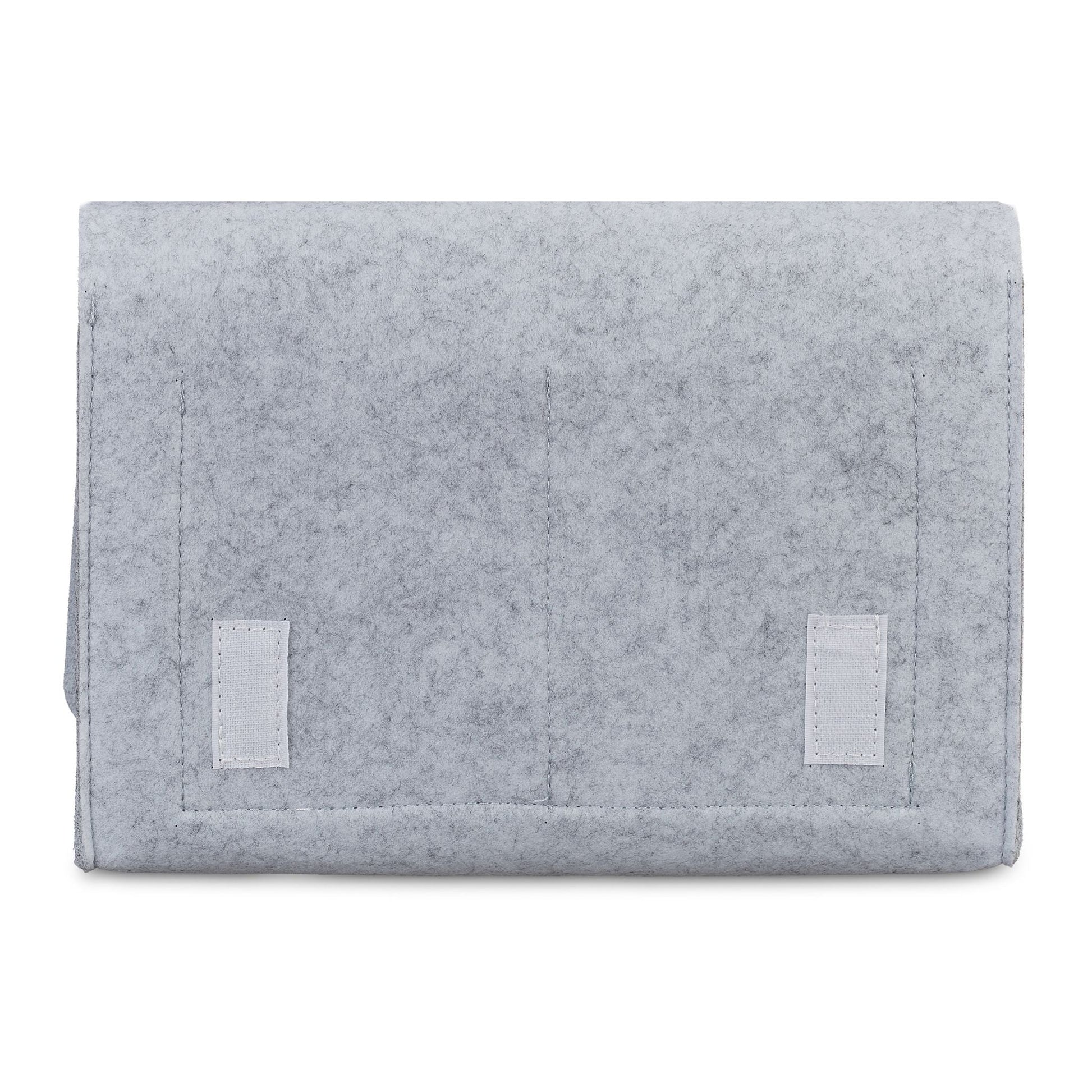 Betttasche mit Klettverschluss Grau von Relaxdays
