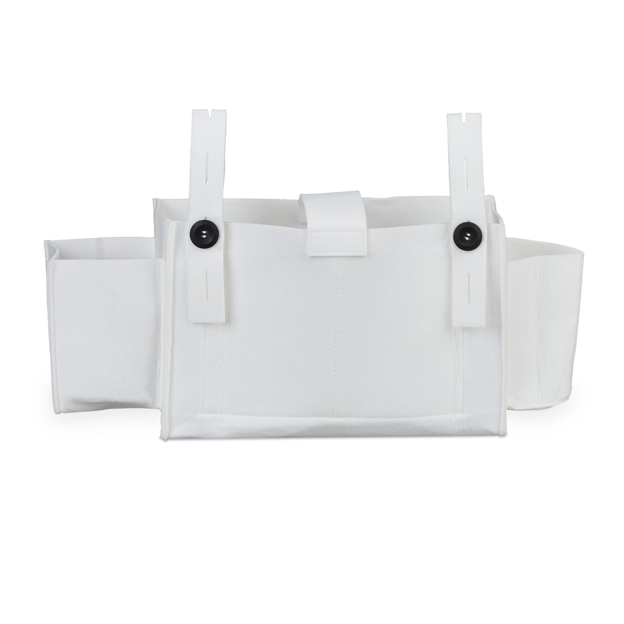 Betttasche für Hochbett Filz Weiss von Relaxdays