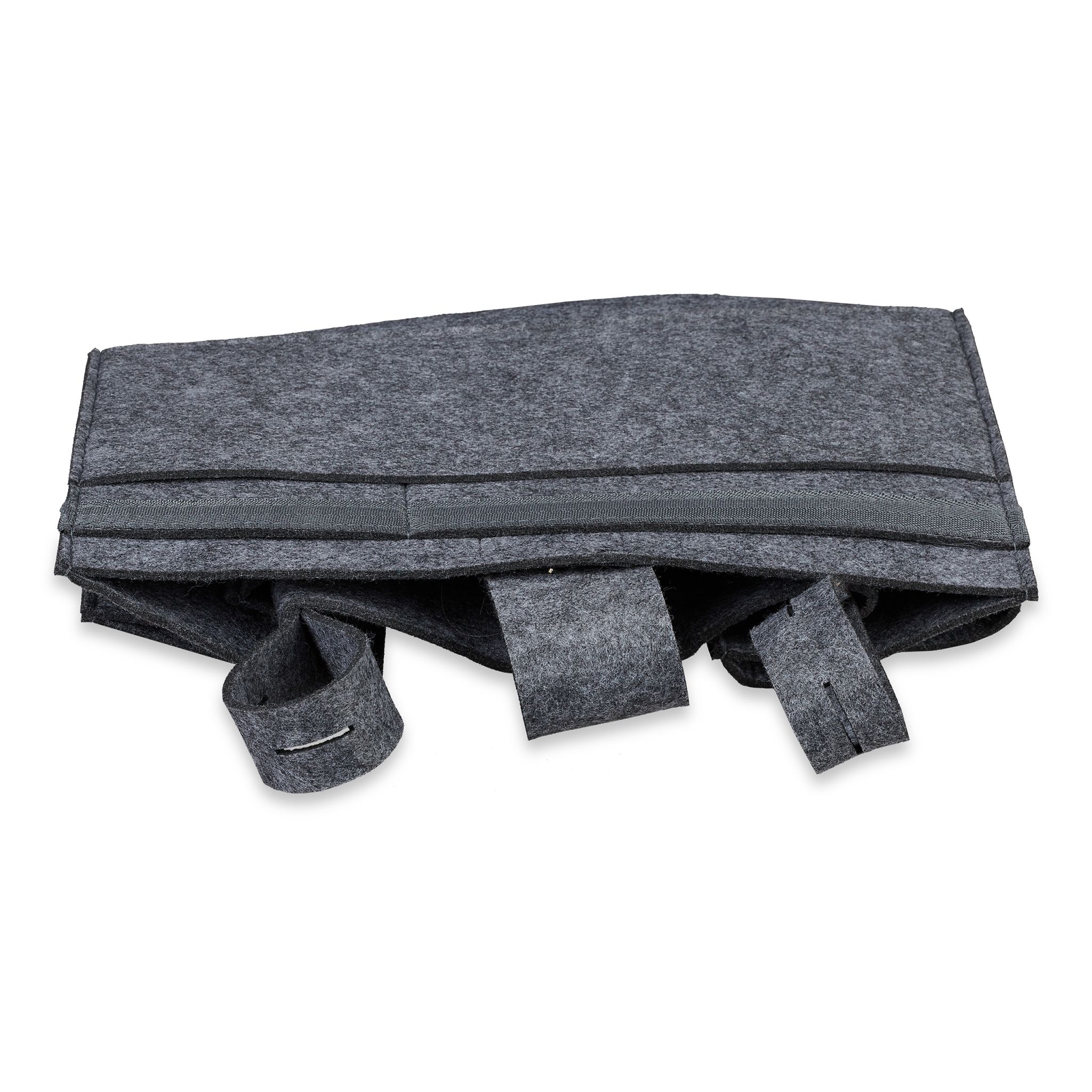 Betttasche für Hochbett Filz Anthrazit von Relaxdays