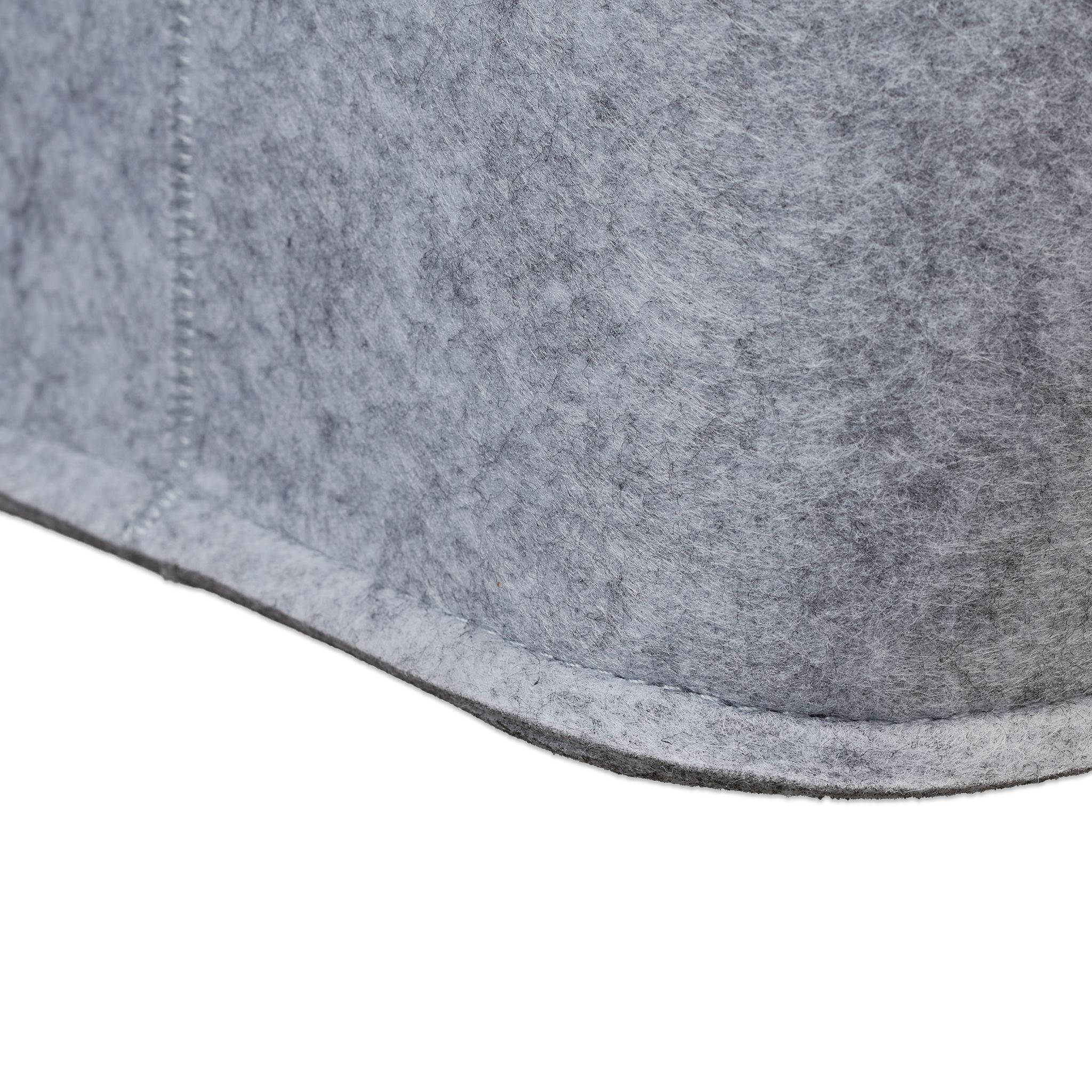Filztasche mit Holzgriffen Hellbraun-Grau von Relaxdays