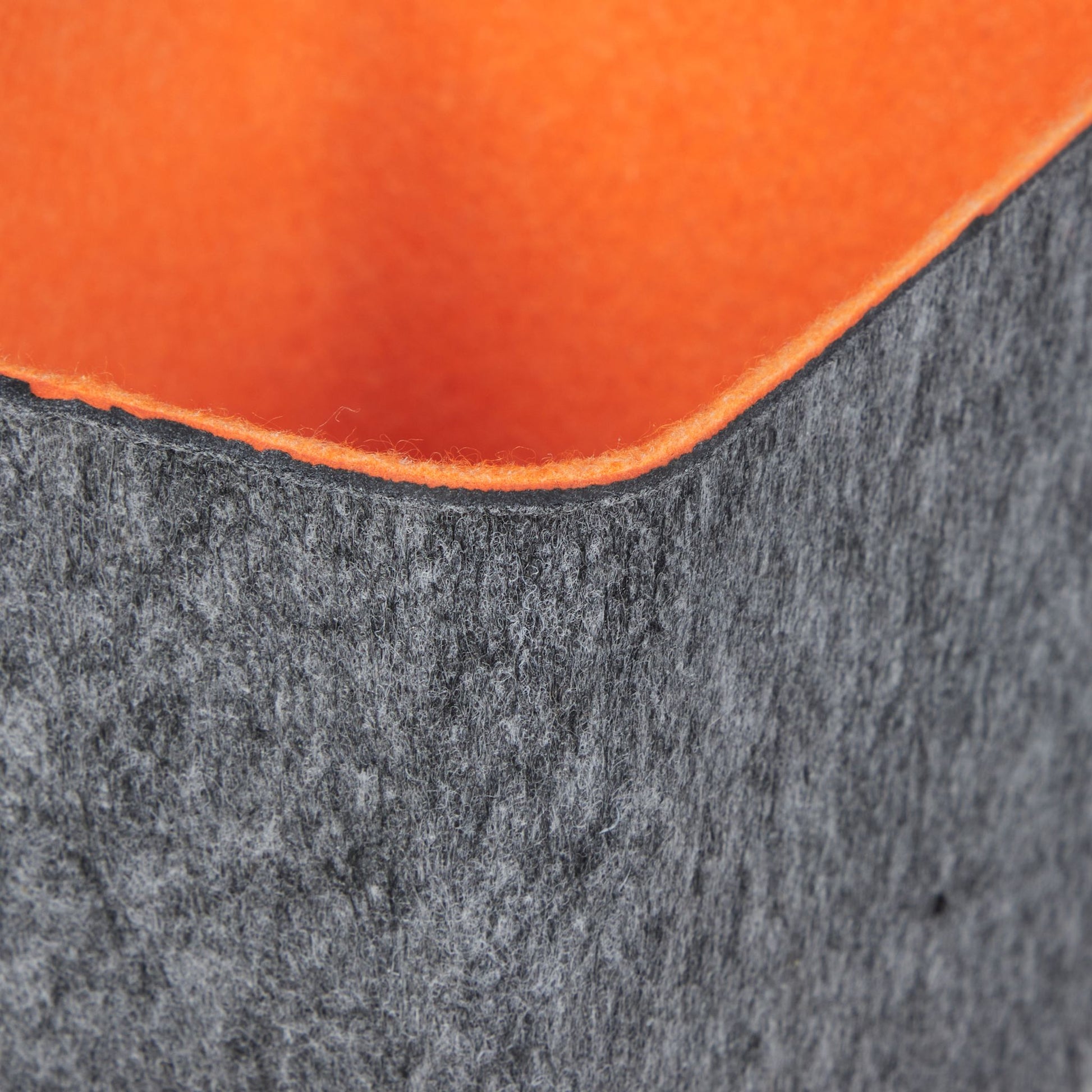 Schubladenorganizer Filz 5tlg. Orange-Grau von Relaxdays