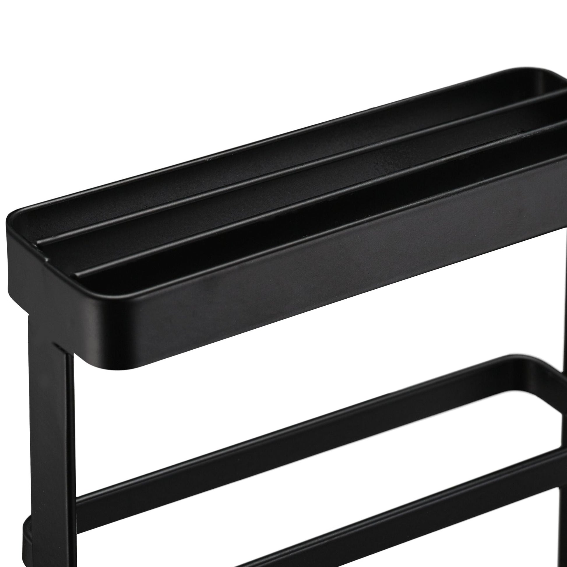 Messer- & Schneidebretthalter Schwarz von Relaxdays