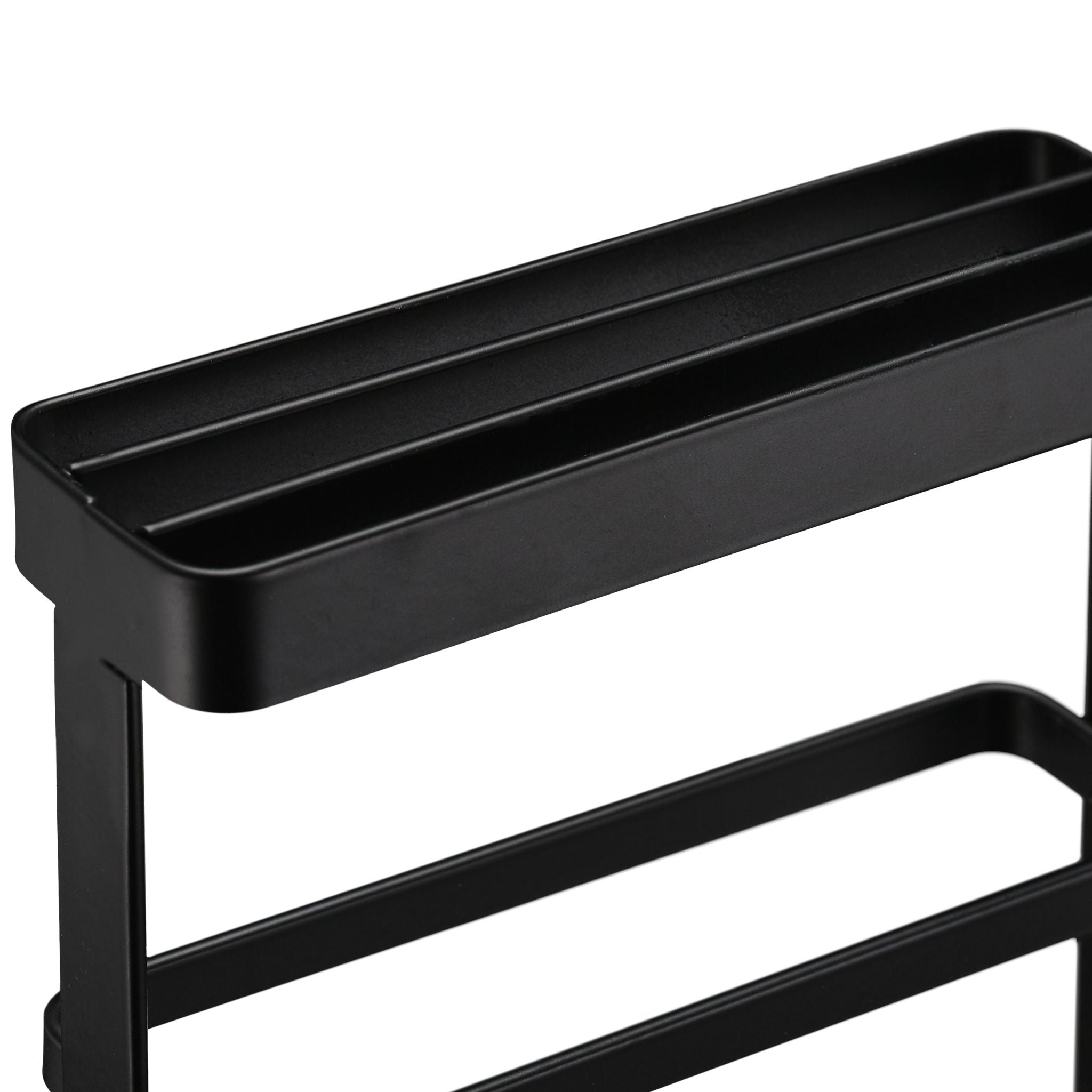 Messer- & Schneidebretthalter Schwarz von Relaxdays