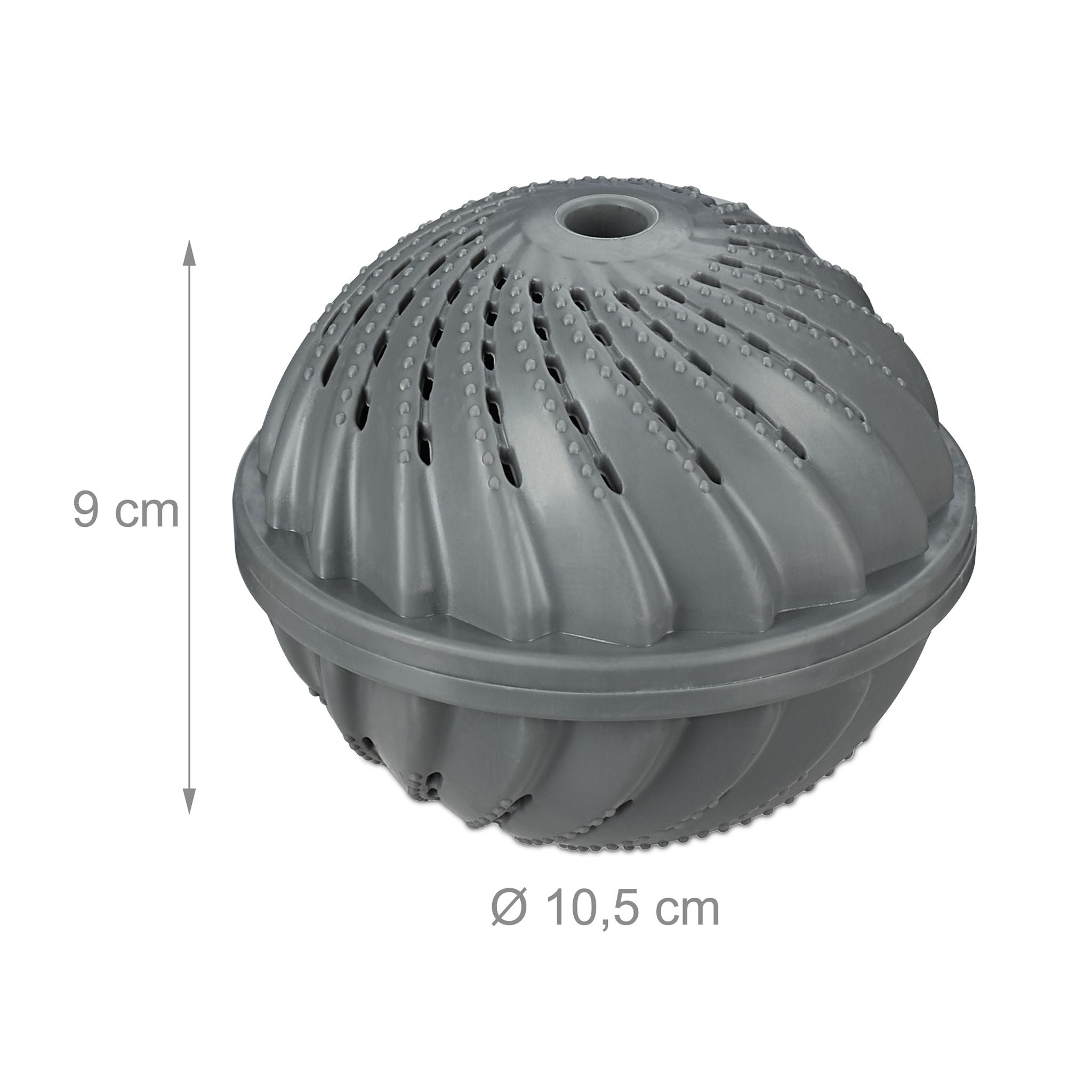 Waschball 2er-Set Grau von Relaxdays