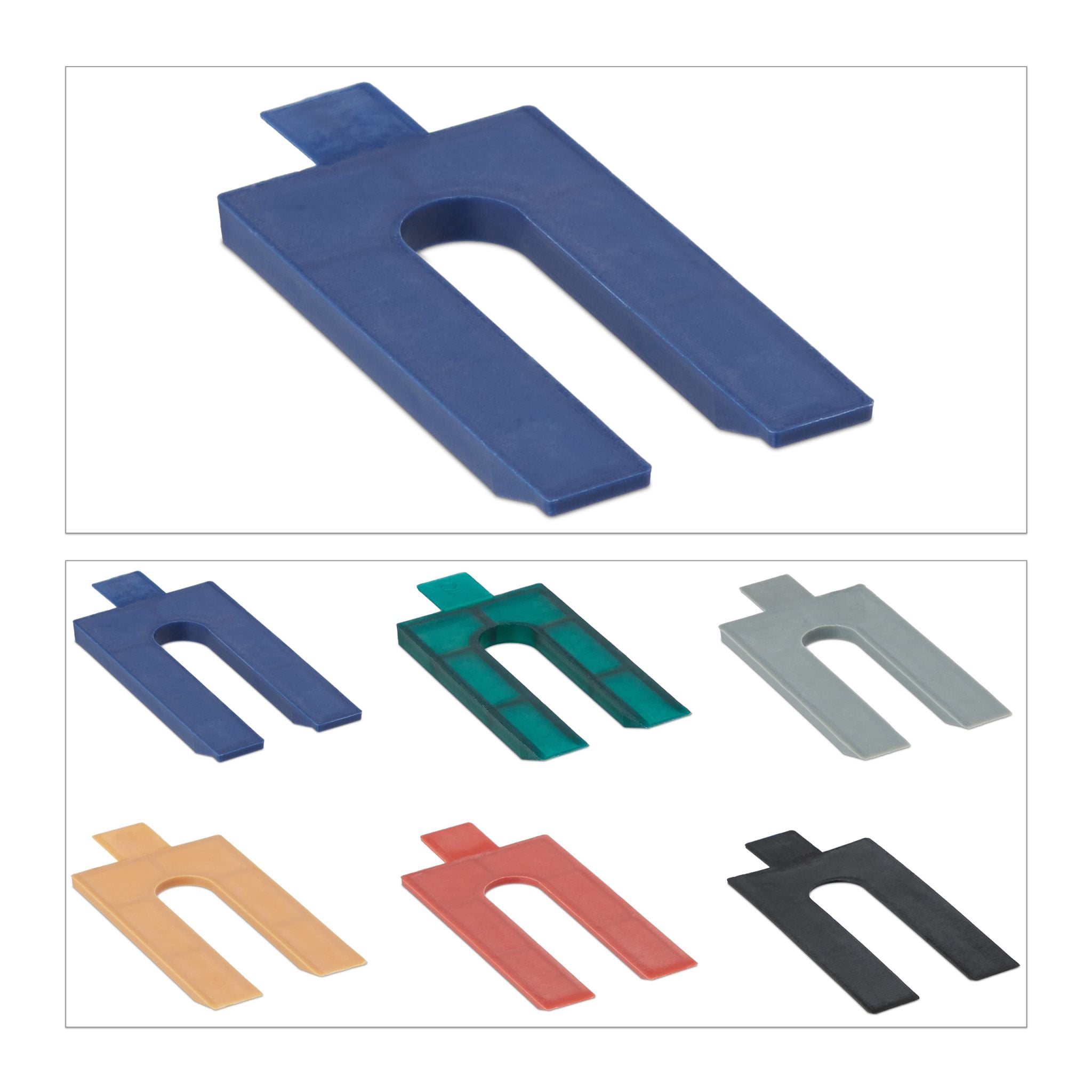 Abstandshalter Kunststoff 144er-Set Blau-Grün-Rot von Relaxdays