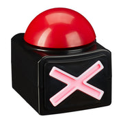 Buzzer mit Sound und Licht Weiss-Rot-Schwarz von Relaxdays