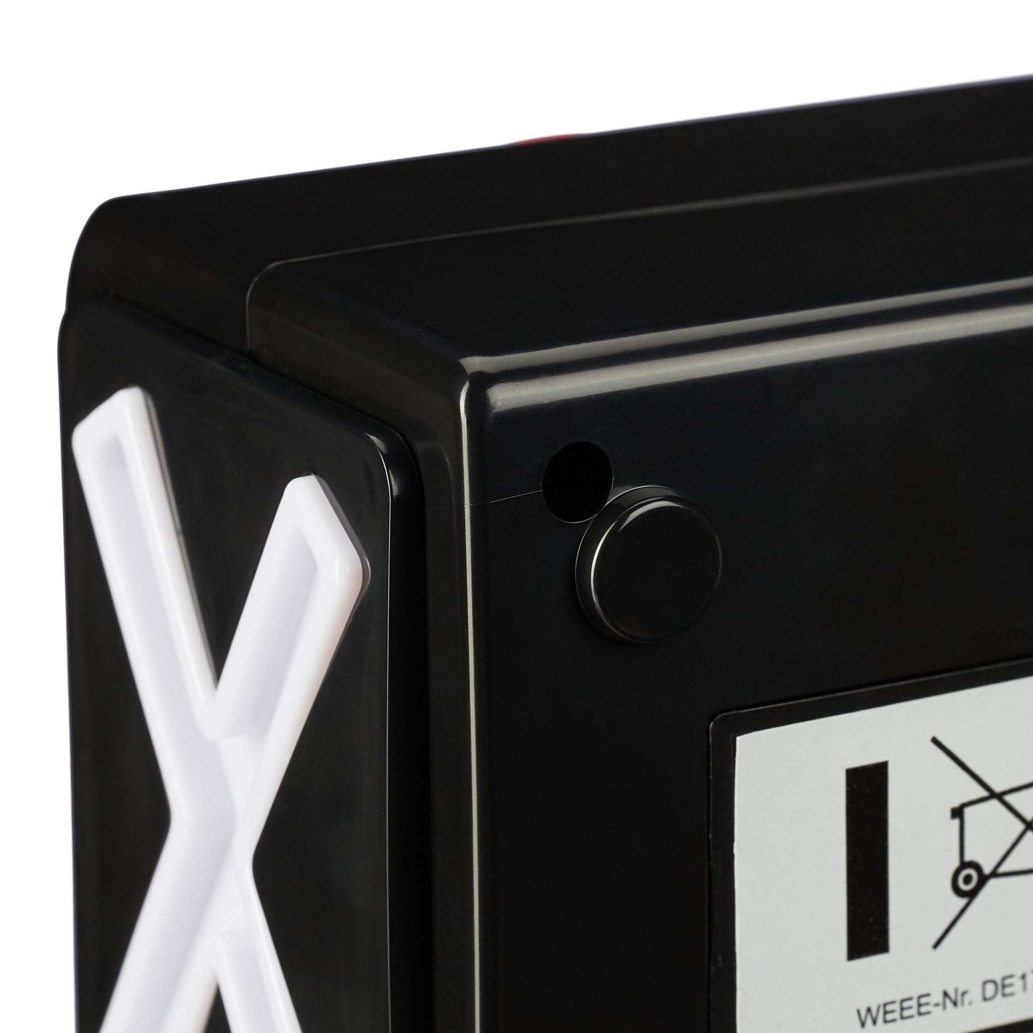 Buzzer mit Sound und Licht Weiss-Rot-Schwarz von Relaxdays