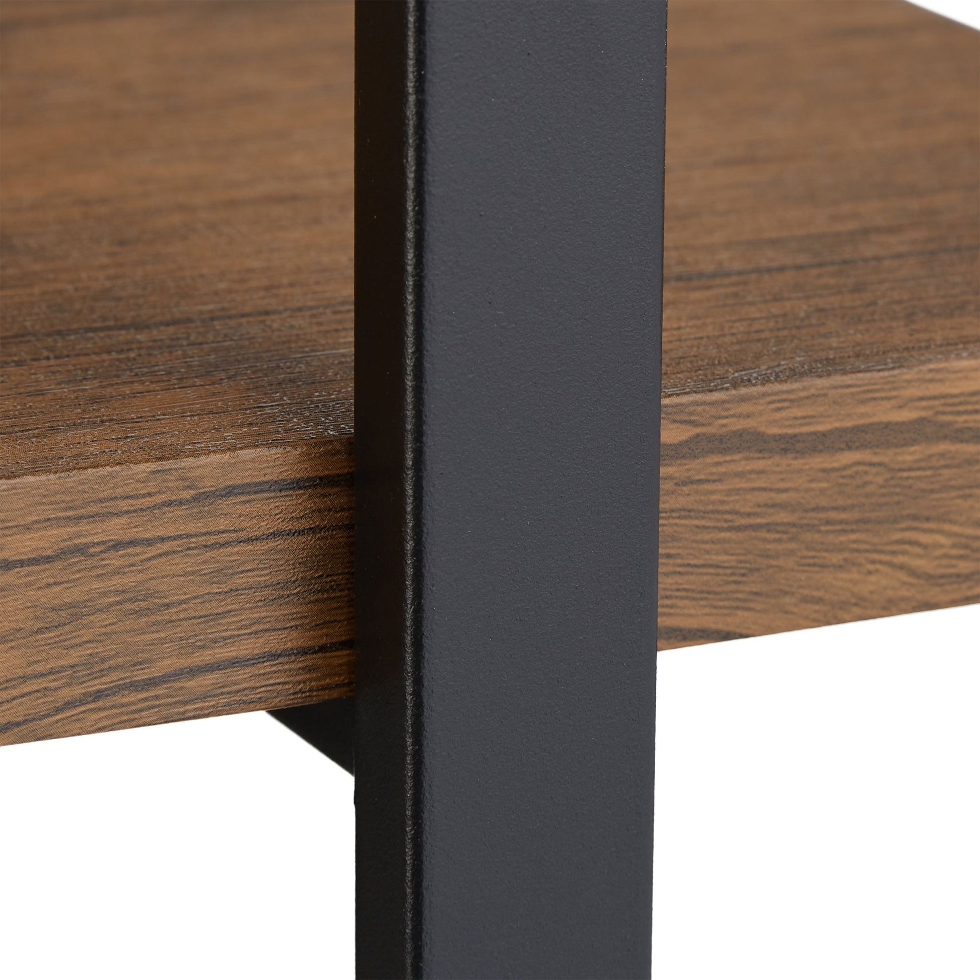 Industrial Regal mit 3 Ebenen Braun-Schwarz von Relaxdays