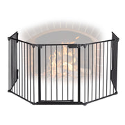 Kaminschutzgitter 5tlg. Schwarz von Relaxdays