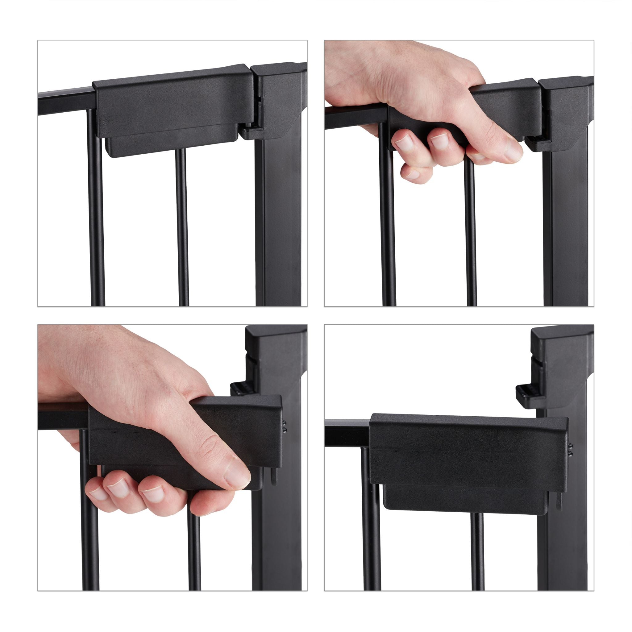 Kaminschutzgitter 5tlg. Schwarz von Relaxdays