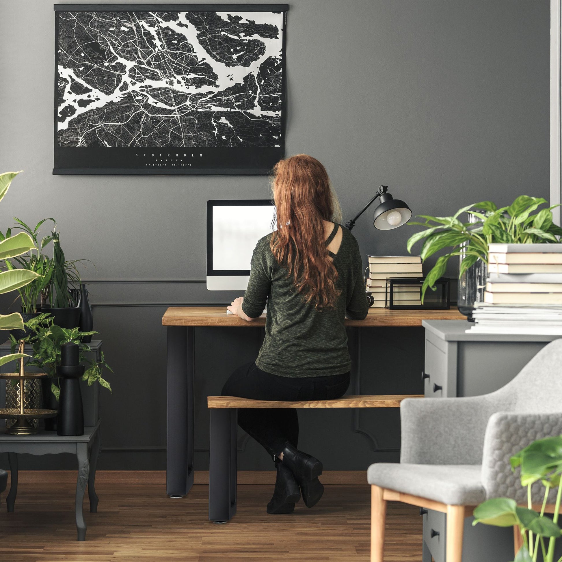 Tischkufen 2er-Set Schwarz von Relaxdays