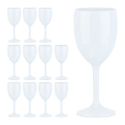 Weingläser Kunststoff 12er-Set Weiss von Relaxdays