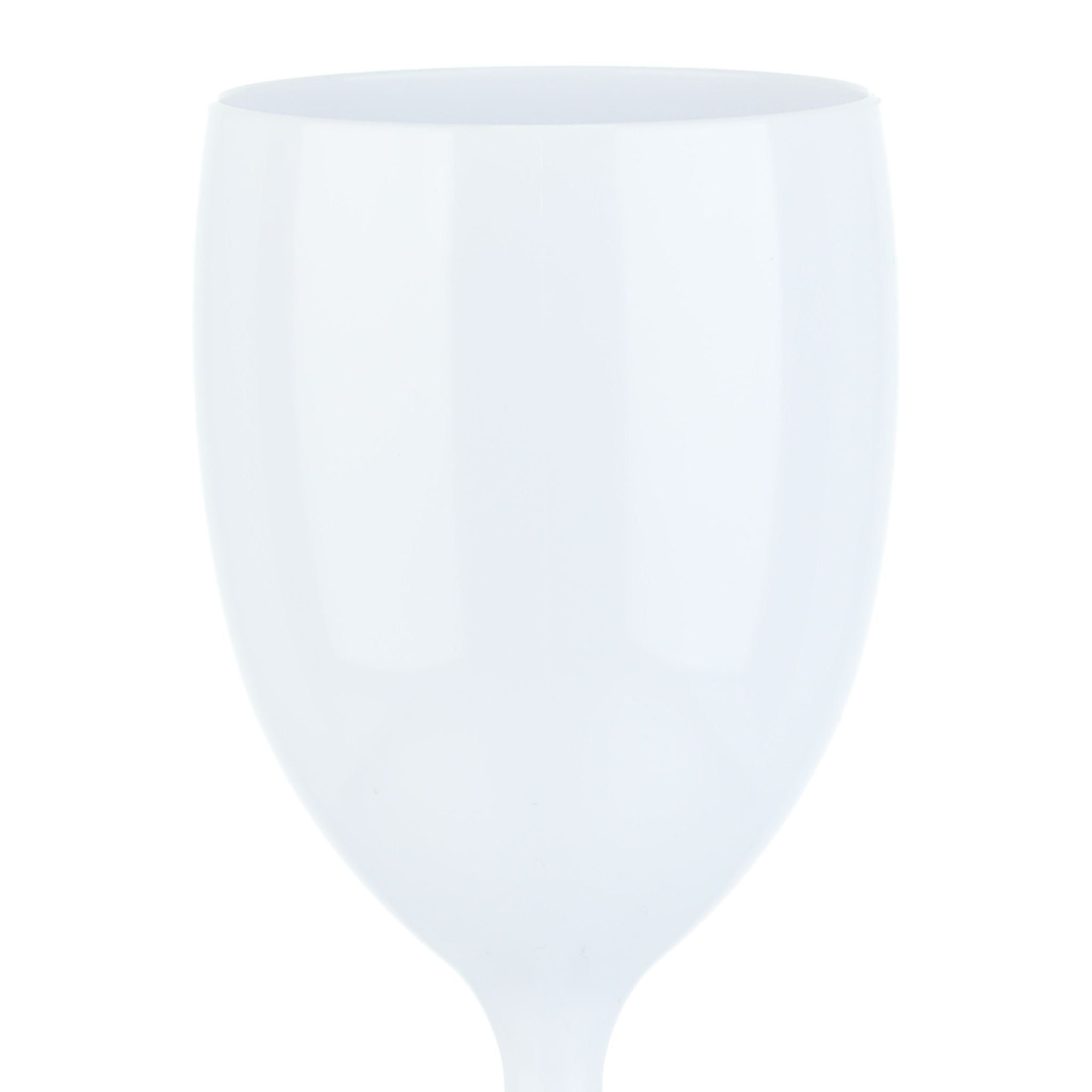 Weingläser Kunststoff 12er-Set Weiss von Relaxdays