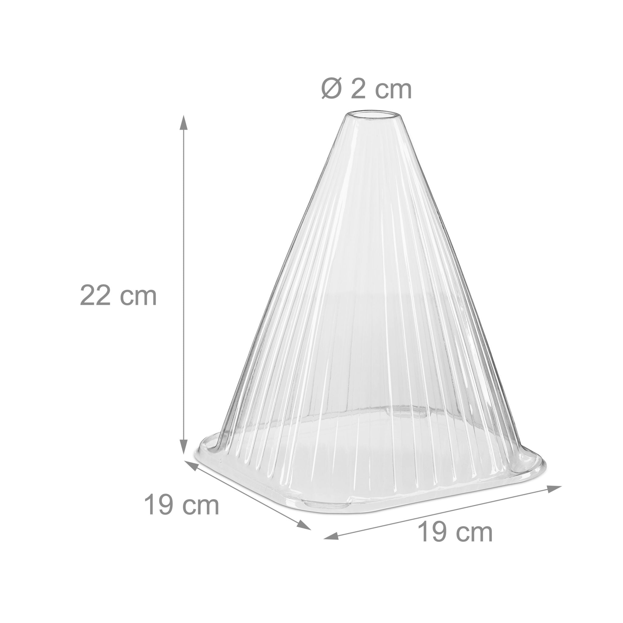 Pflanzenhut 24 Stück Transparent von Relaxdays