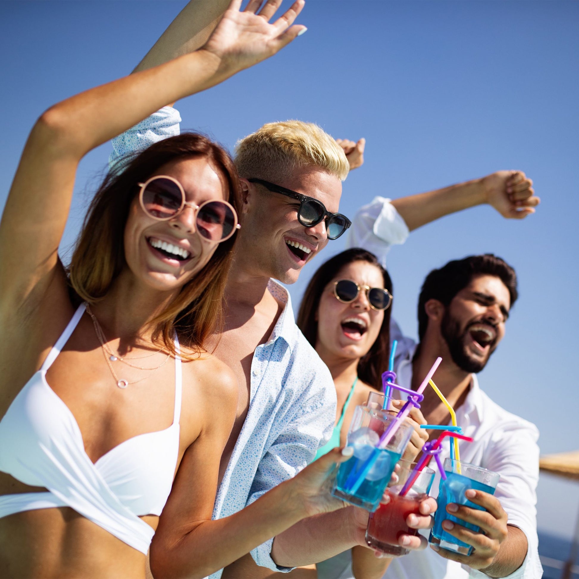 Eiswürfel wiederverwendbar 24er-Set Transparent von Relaxdays