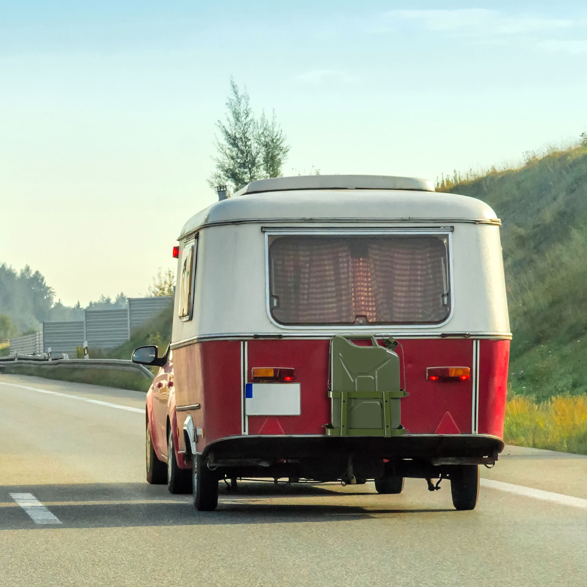 Kanisterhalterung Auto Dunkelgrün