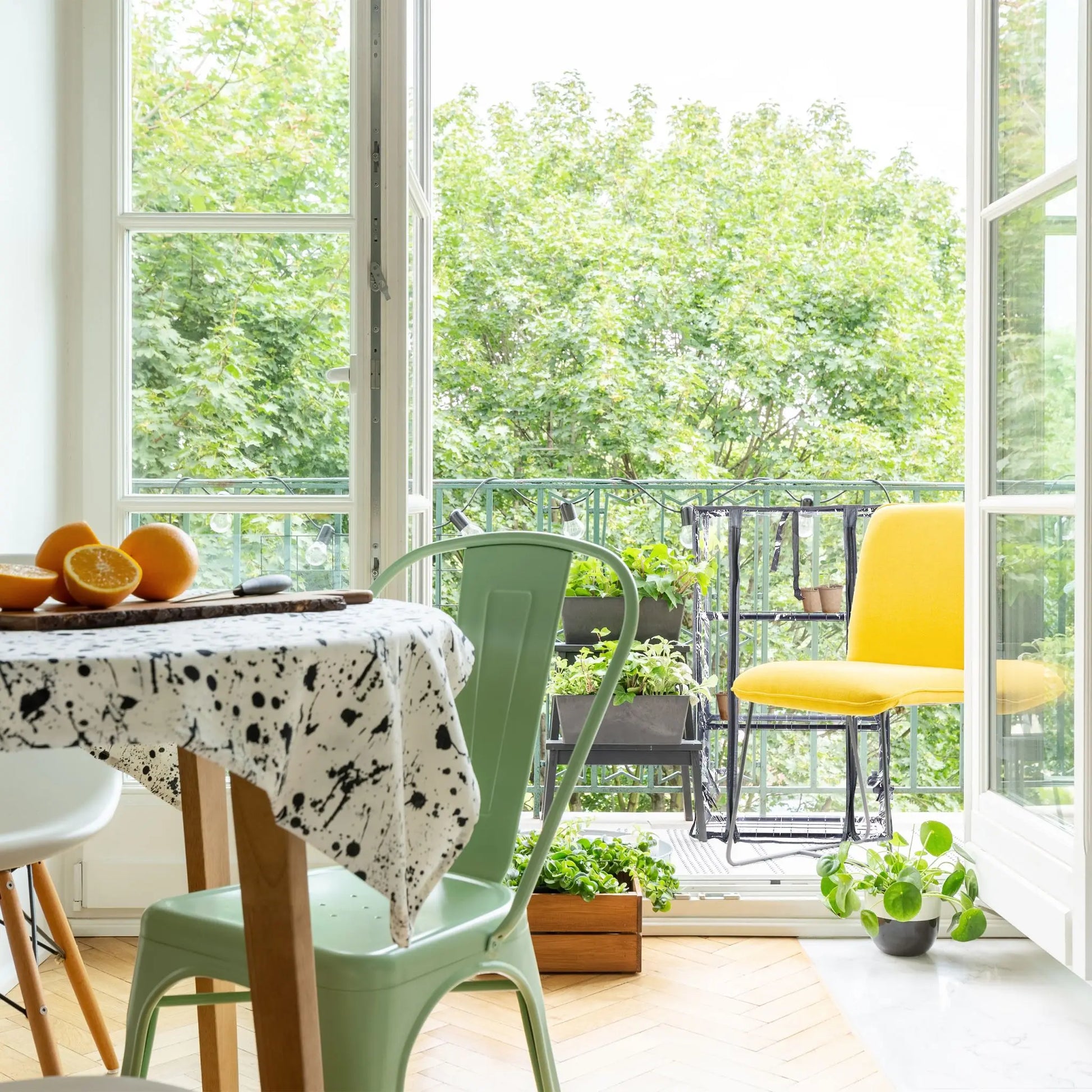 Gewächshaus für Balkon mit 3 Ebenen Schwarz-Transparent von Relaxdays
