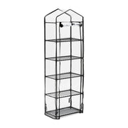 Balkon Gewächshaus mit PVC-Folie Schwarz-Transparent von Relaxdays