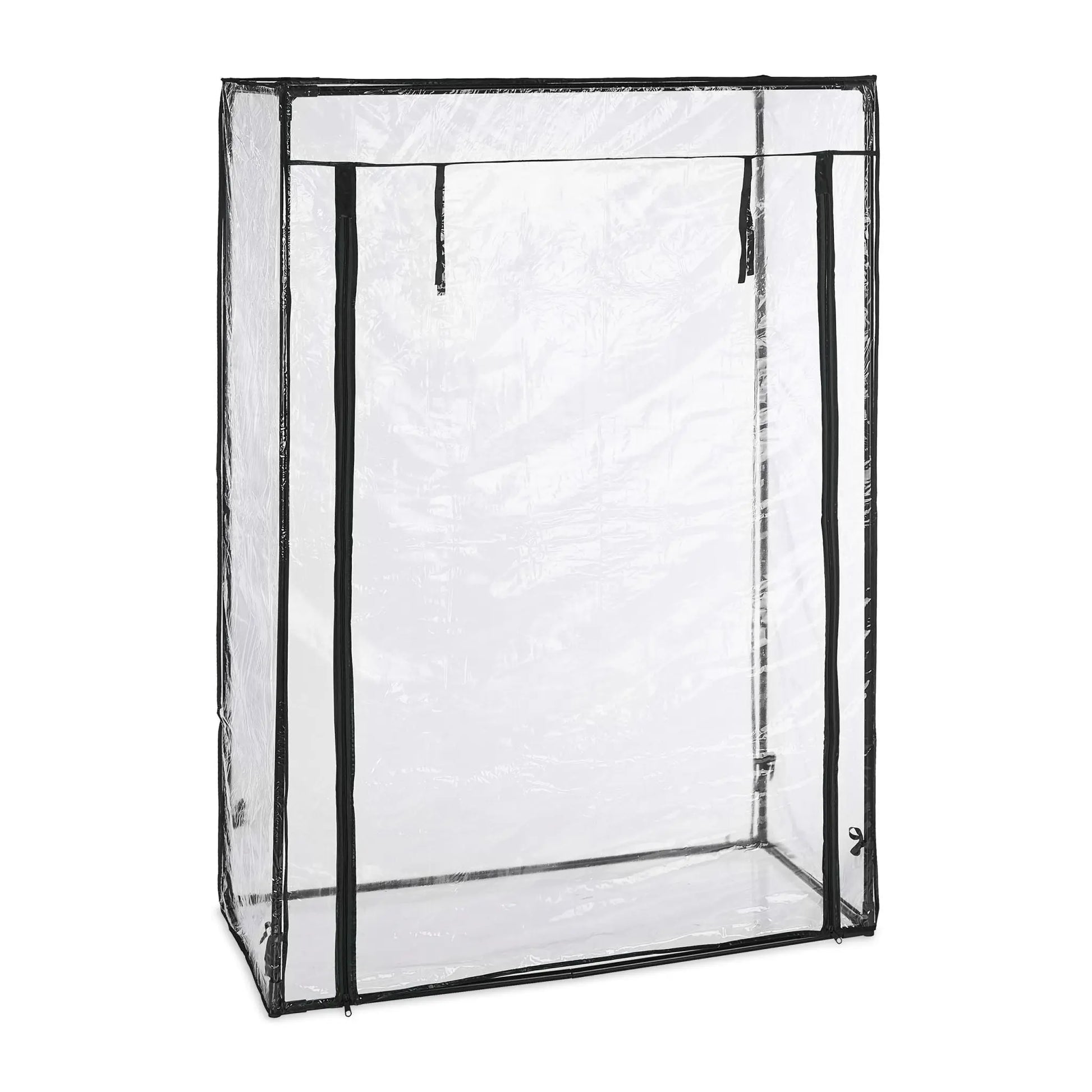 Tomatengewächshaus mit PVC-Folie Schwarz-Transparent von Relaxdays