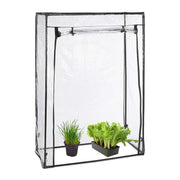 Tomatengewächshaus mit PVC-Folie Schwarz-Transparent von Relaxdays