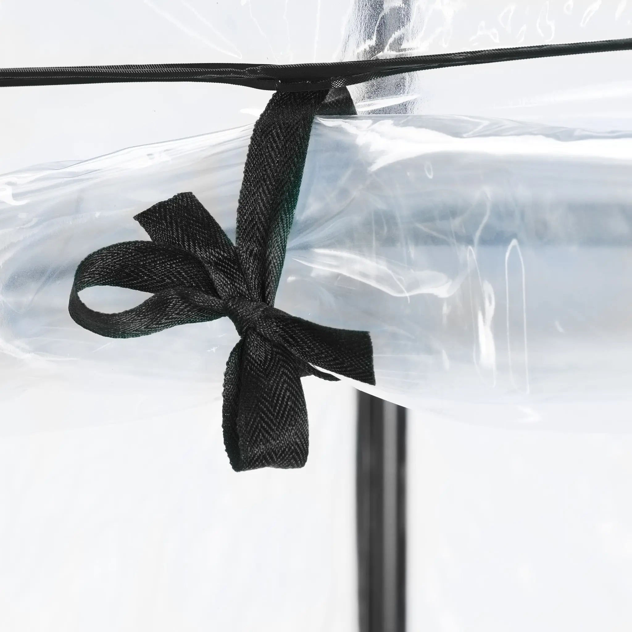 Tomatengewächshaus mit PVC-Folie Schwarz-Transparent von Relaxdays