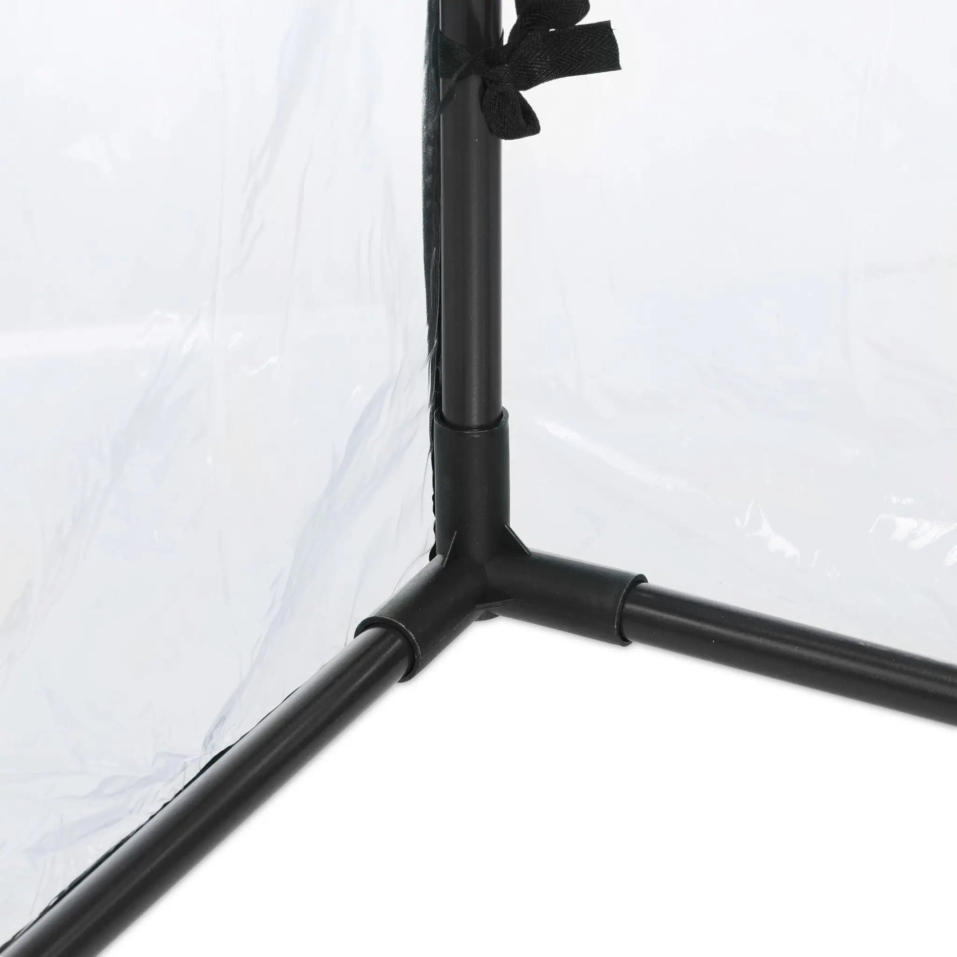Tomatengewächshaus mit PVC-Folie Schwarz-Transparent von Relaxdays
